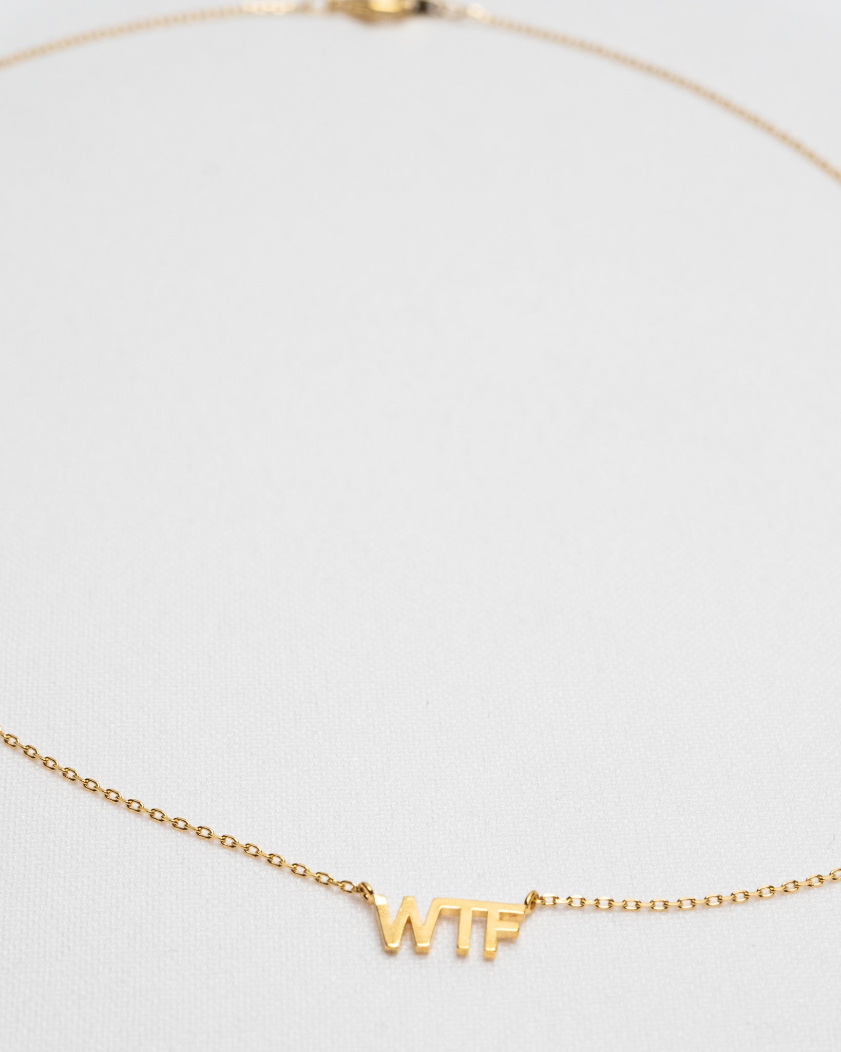 16K Plated WTF Necklace