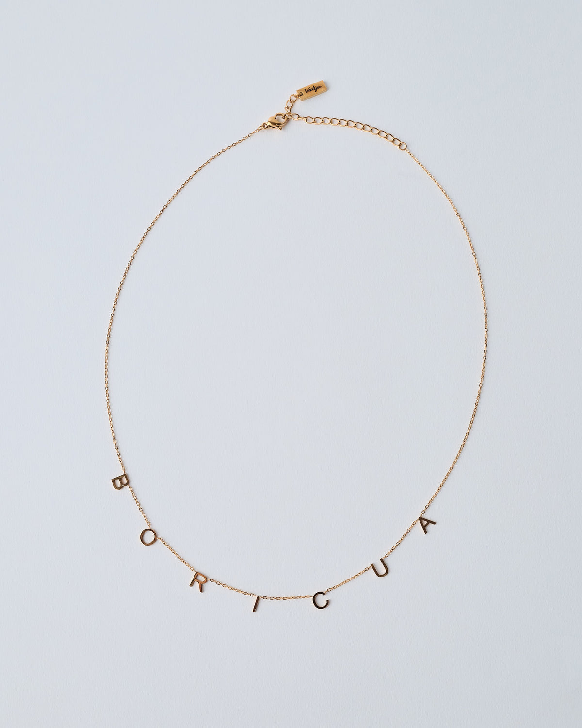 18K Plated BORICUA Necklace