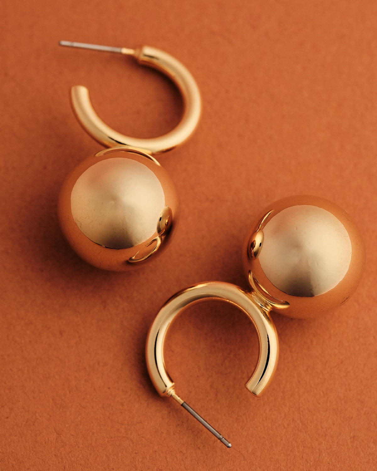 18K Plated Action Earrings