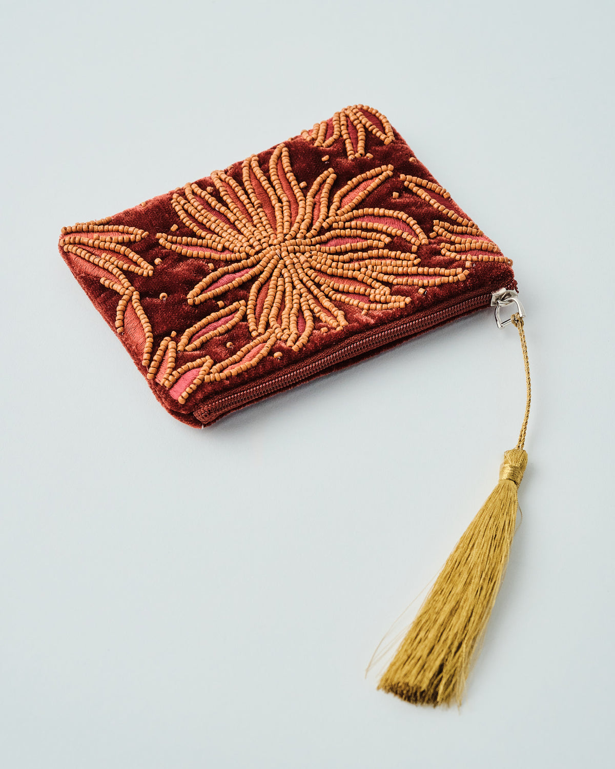 Sashiko Tassel Pouch