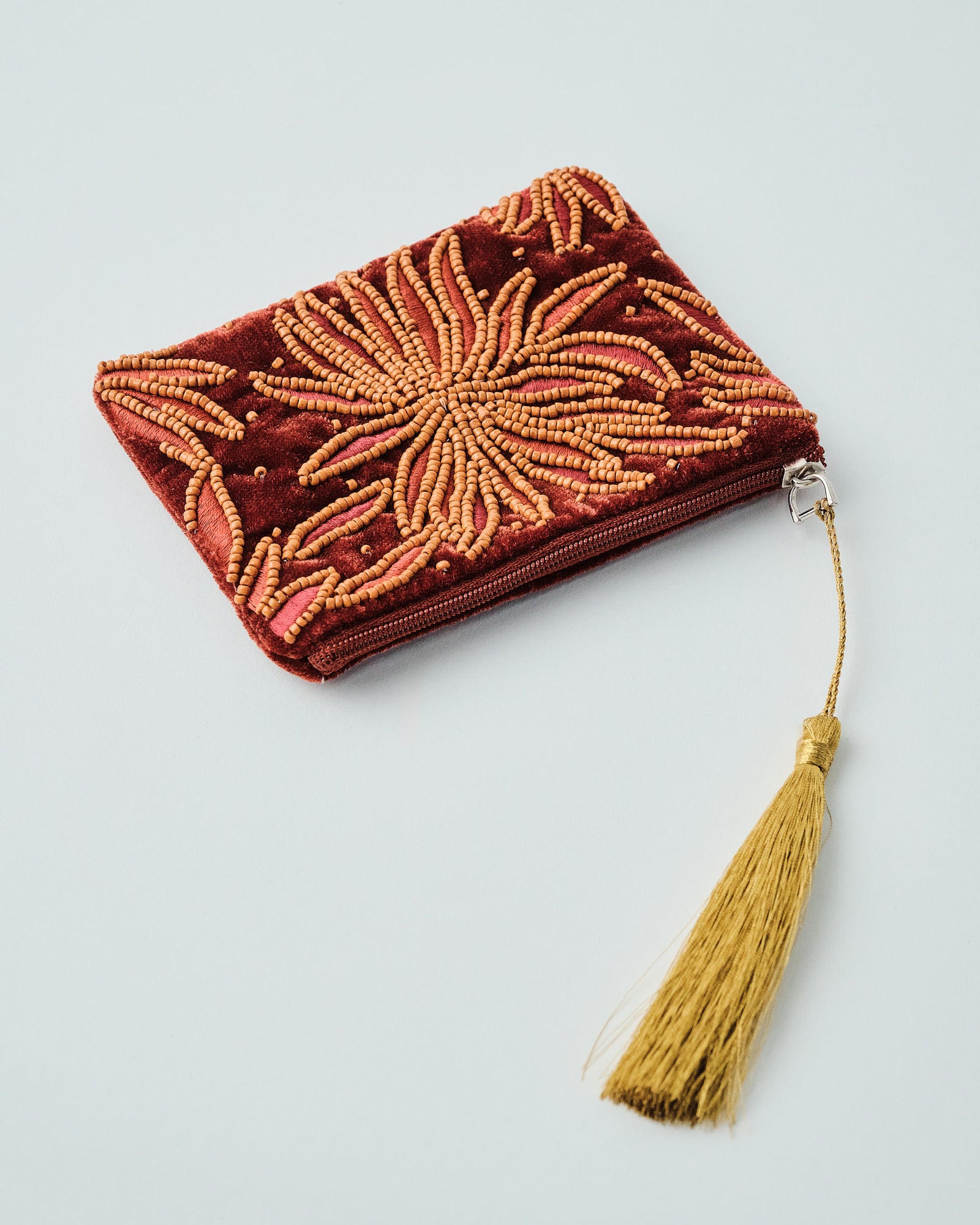 Sashiko Tassel Pouch
