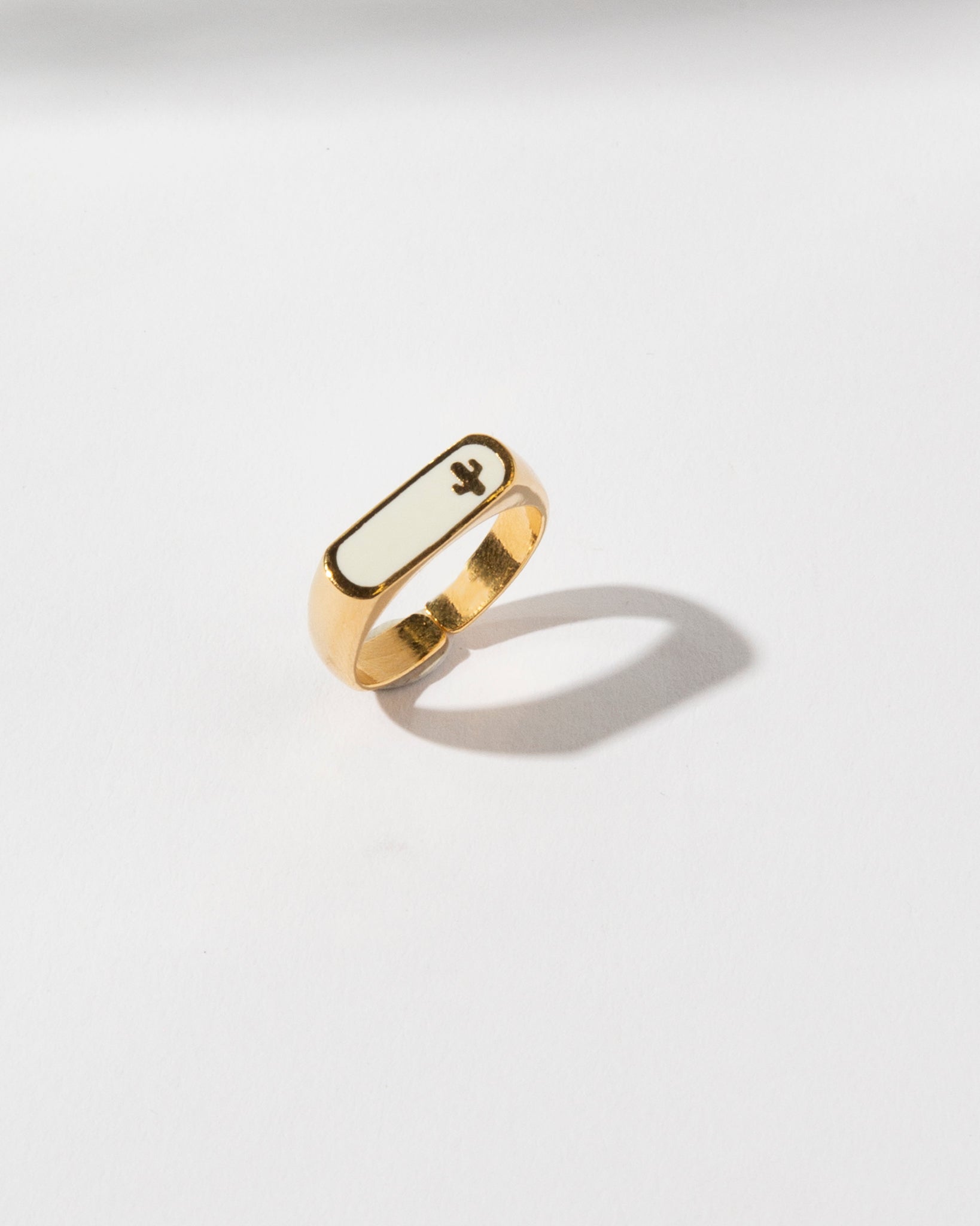 18K Plated Cactus Ring