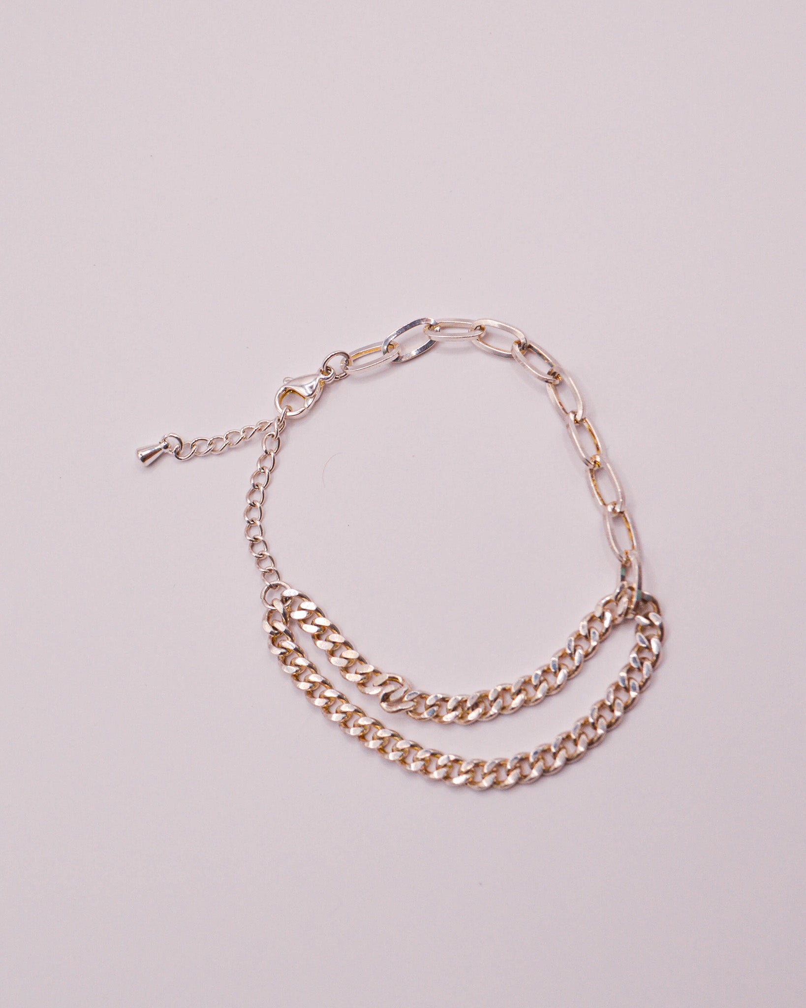 Silver Chains Bracelet