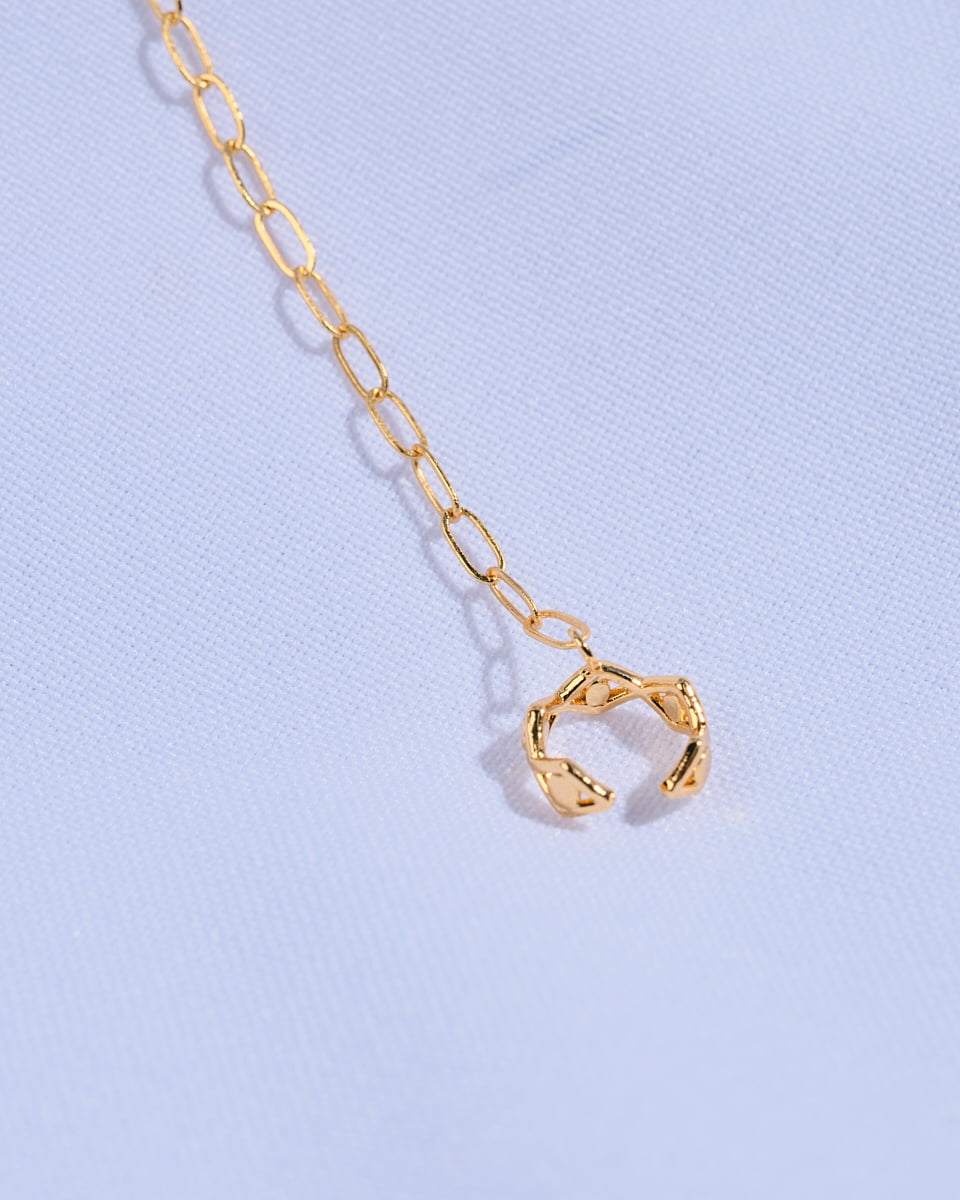 16K Plated Hamsa Earring and Cuff