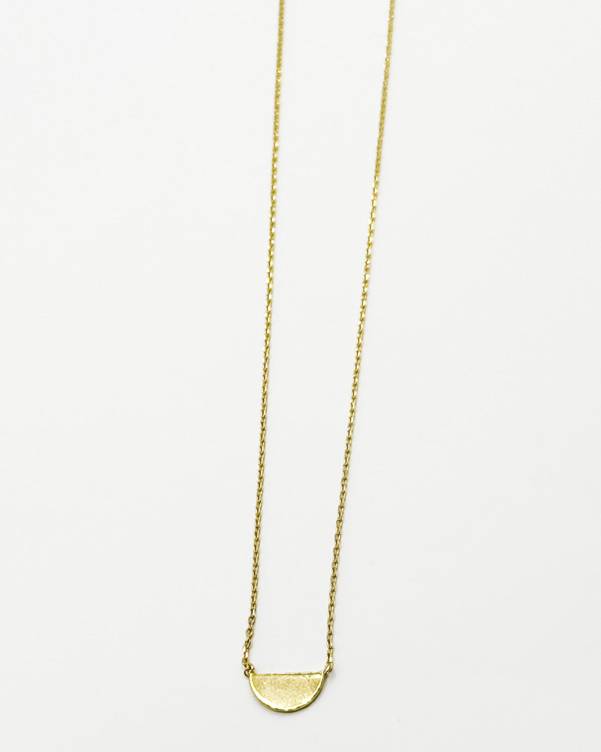 16K Plated Half Circle Necklace