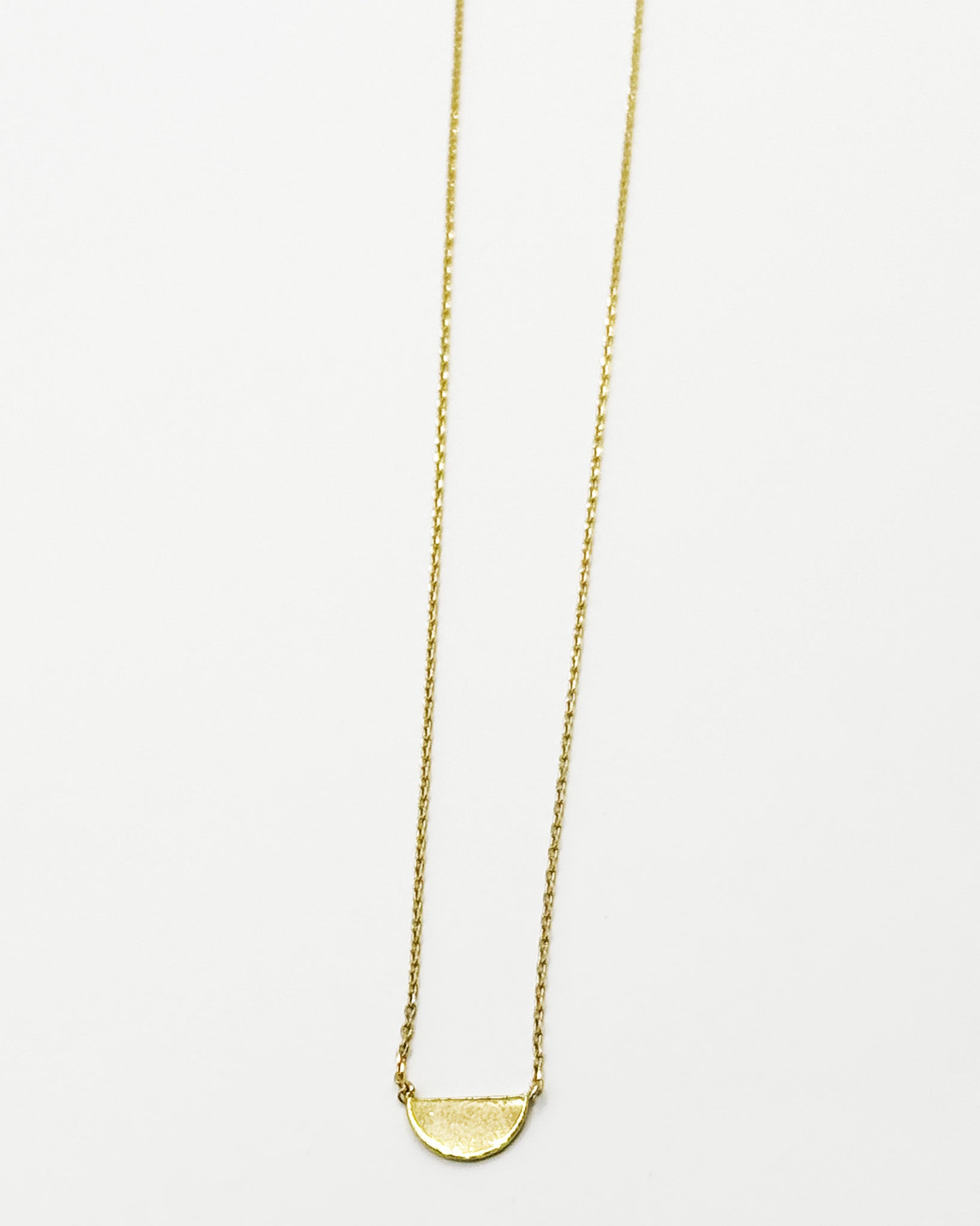 16K Plated Half Circle Necklace