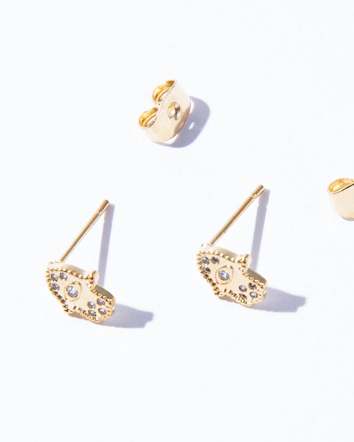 16K Plated Hand Post Earrings