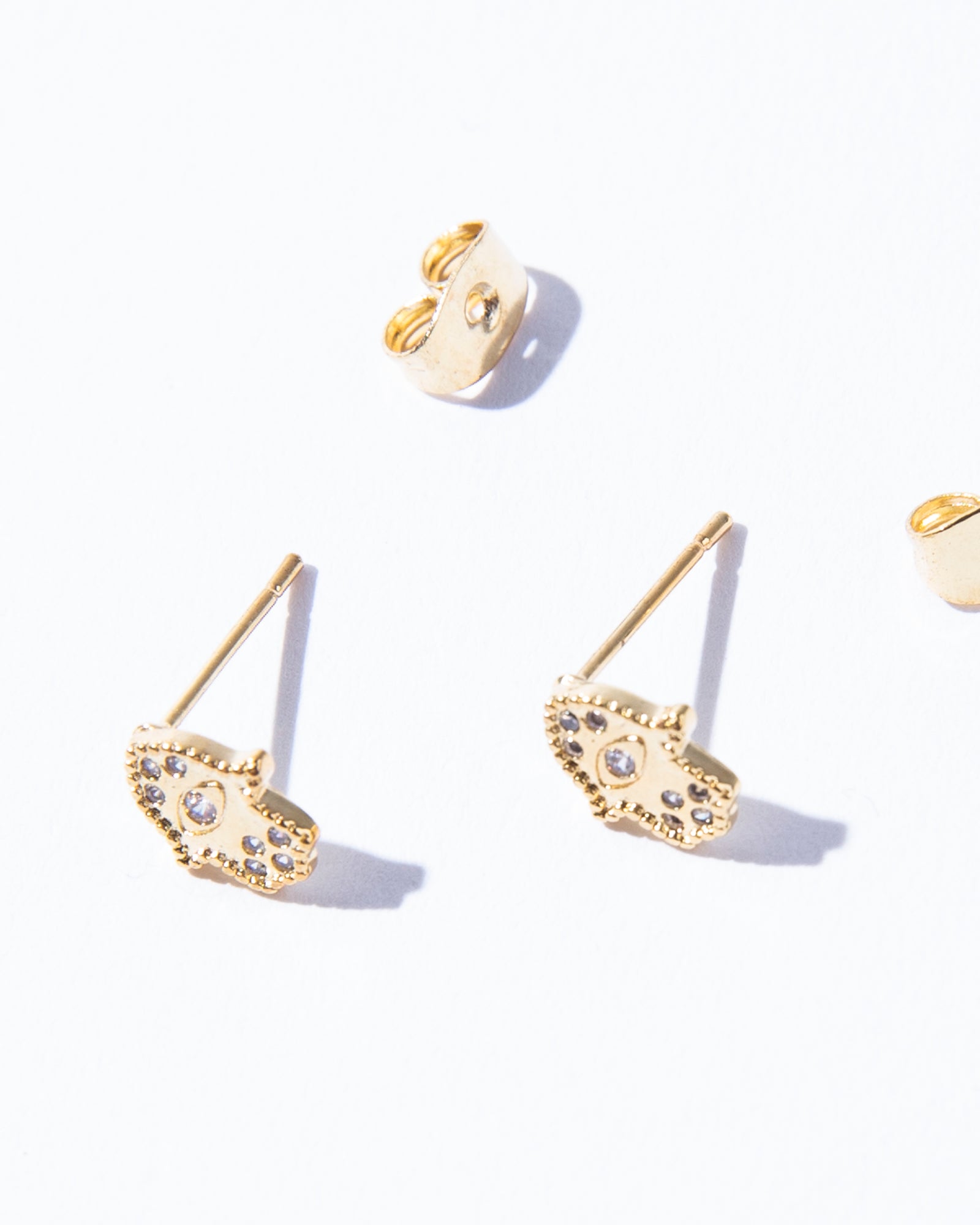 16K Plated Hand Post Earrings