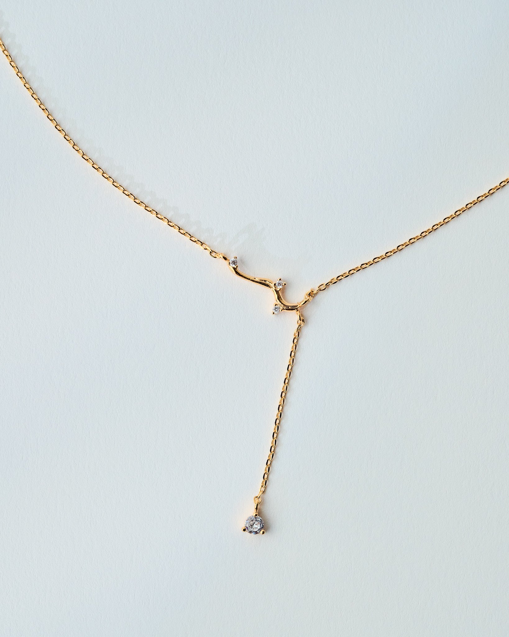 16K Plated Fluid Necklace