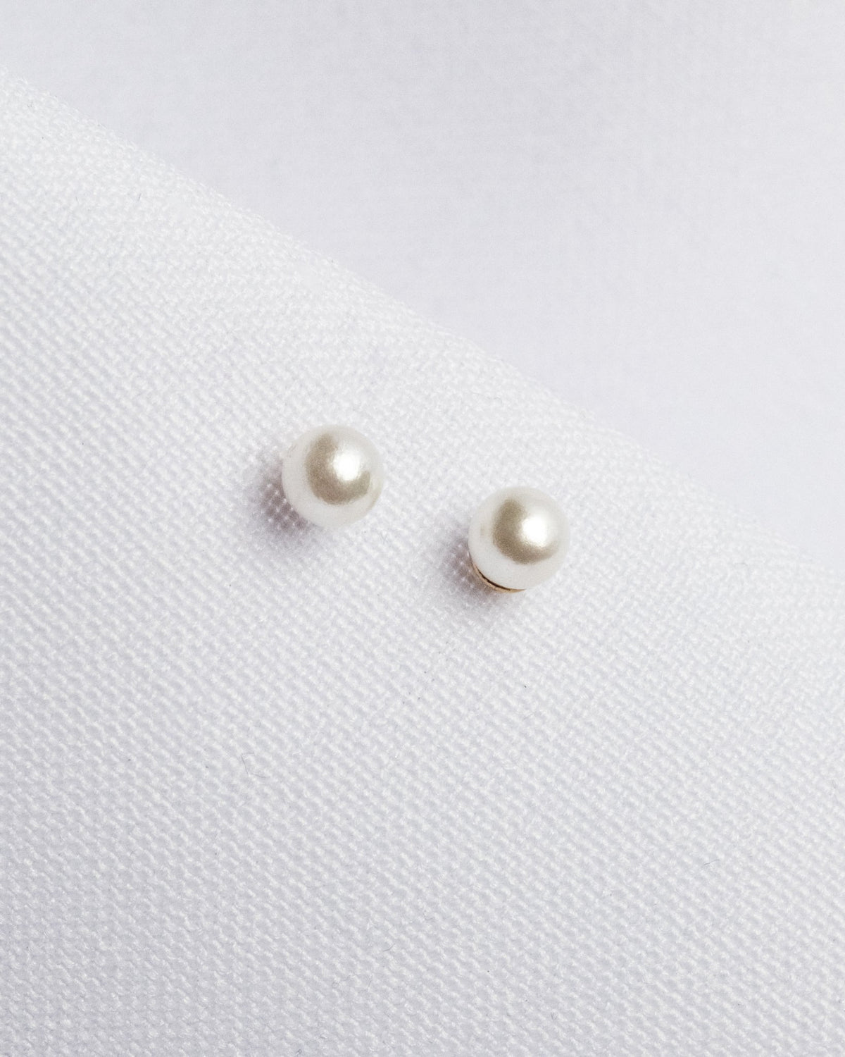 Mini Pearl Post Earrings