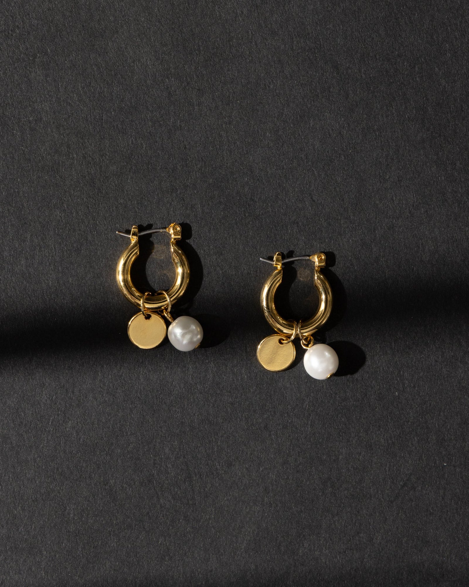 18K Plated Charms Hoop