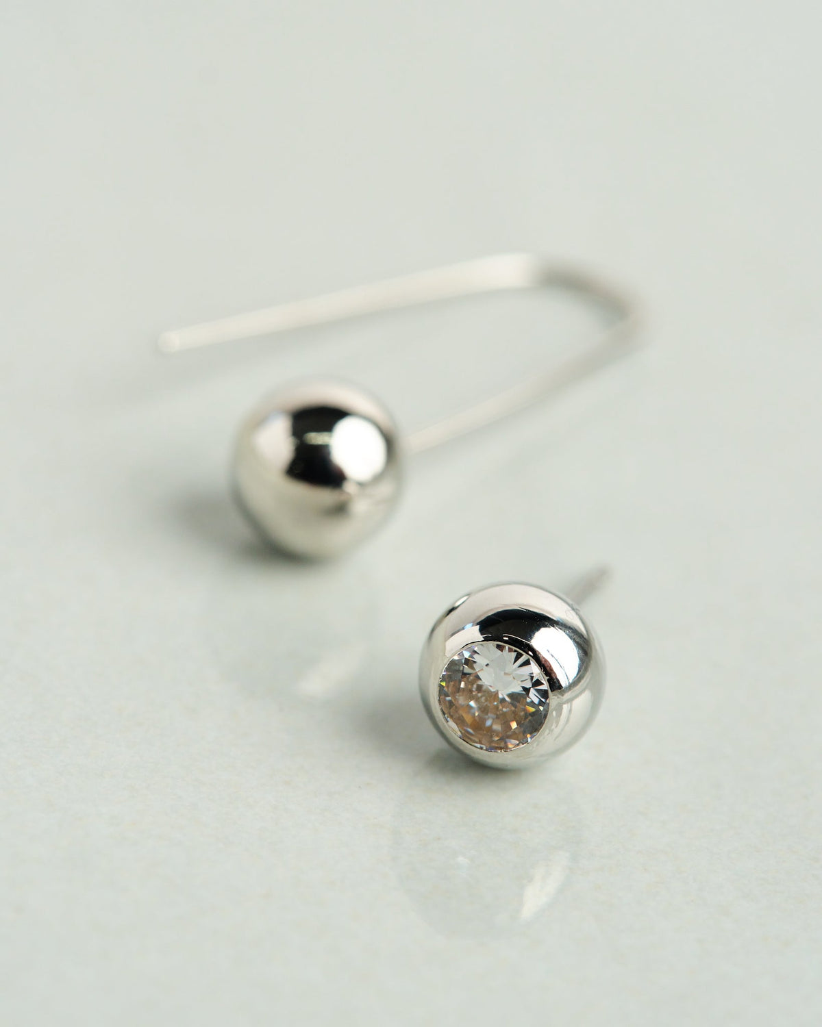 18K Plated Silver Different Earrings