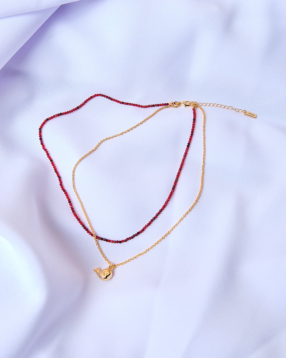 16K Plated Ballenita Necklace