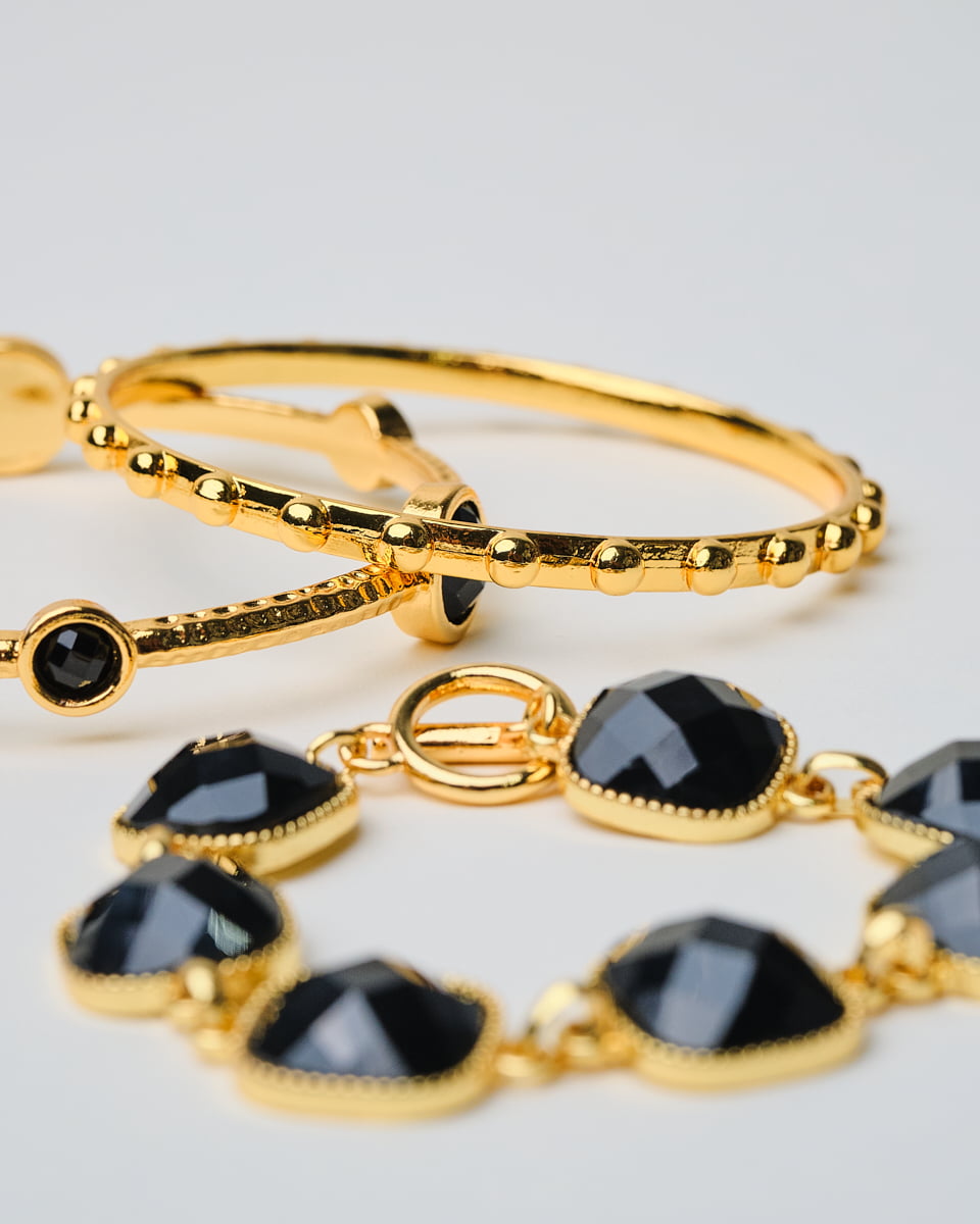 16K Plated Athens Bracelet Trio