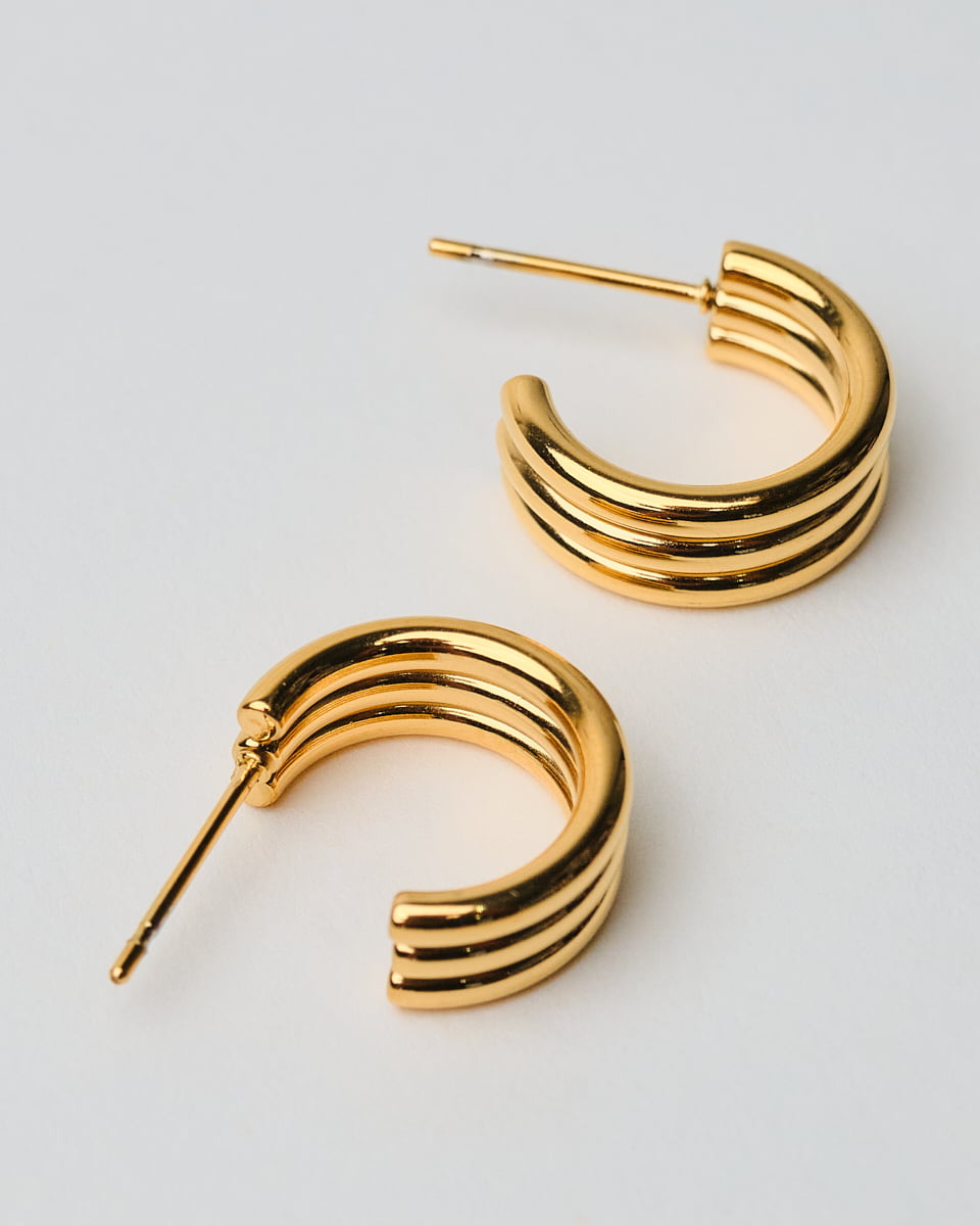 18K Plated Vlore Earrings