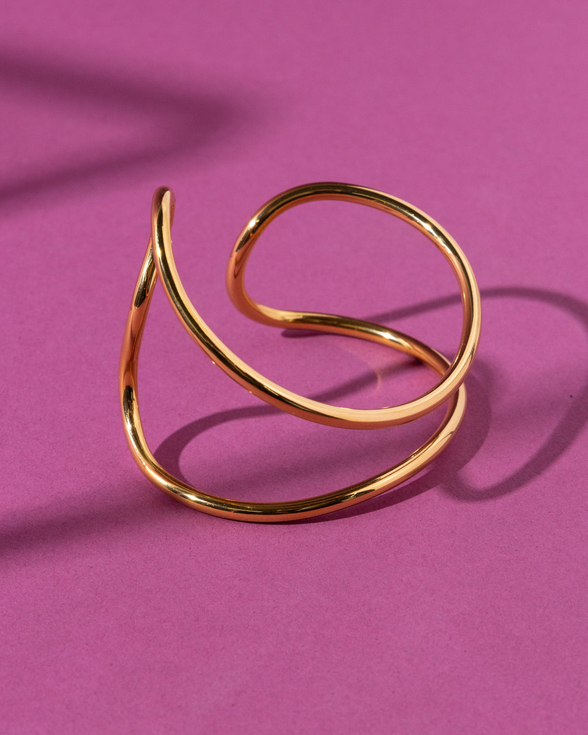 18K Plated Uneven Cuff