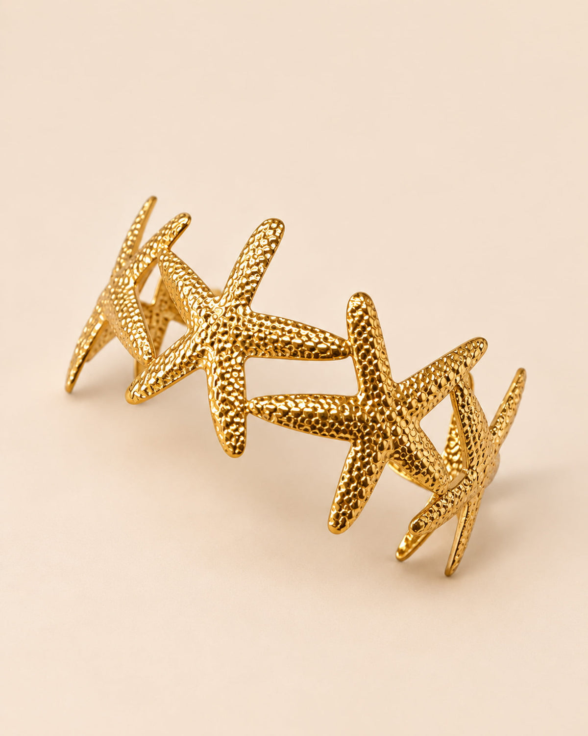 18K Plated Seastars Cuff