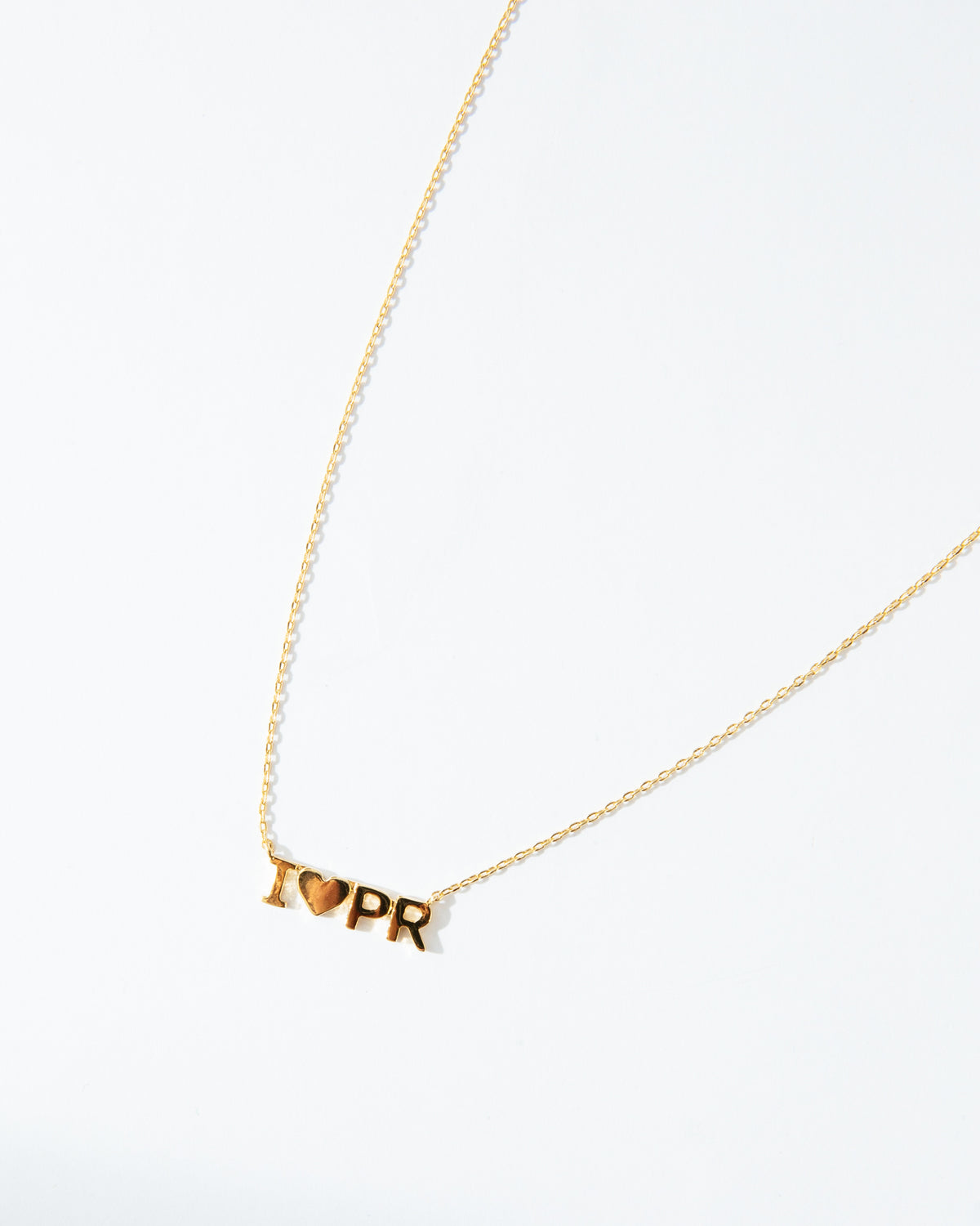16K Plated I Love PR Necklace