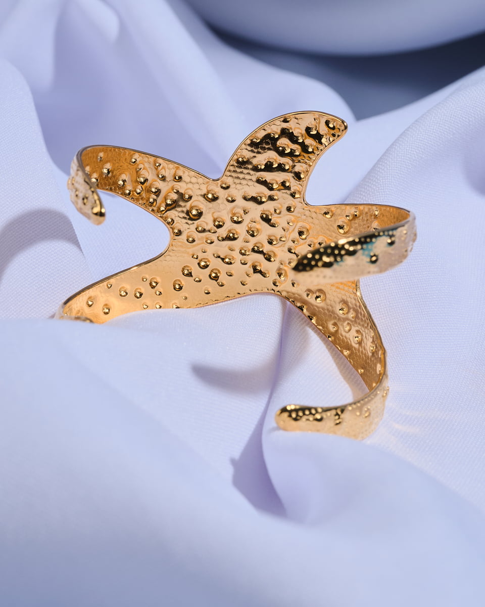 18K Plated Aqua Cuff