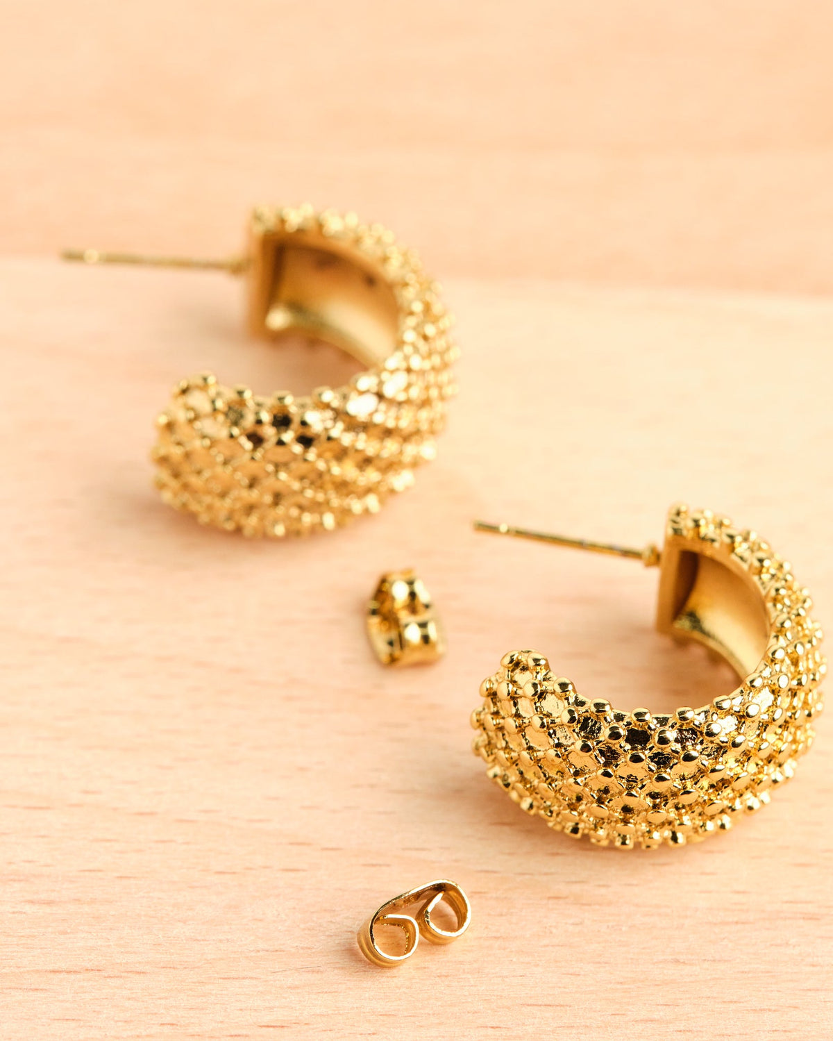 18K Plated Hedgehog Earrings