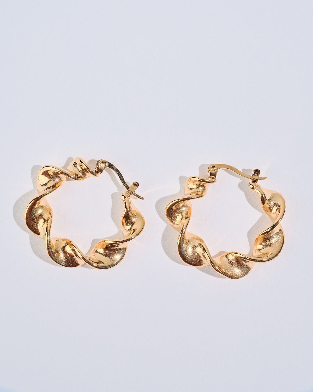 18K Plated Feel Hoops