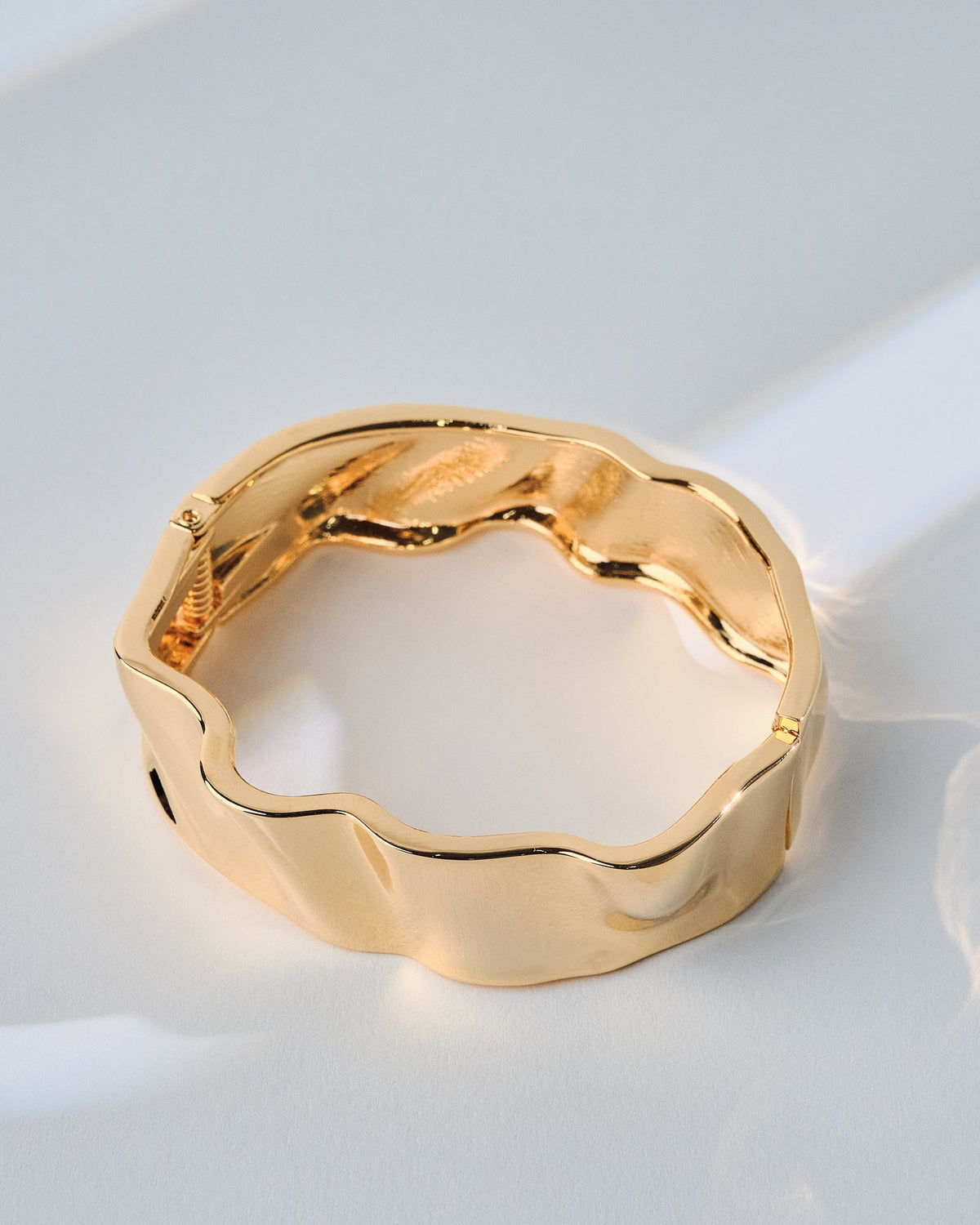 18K Plated Hinge Bangle