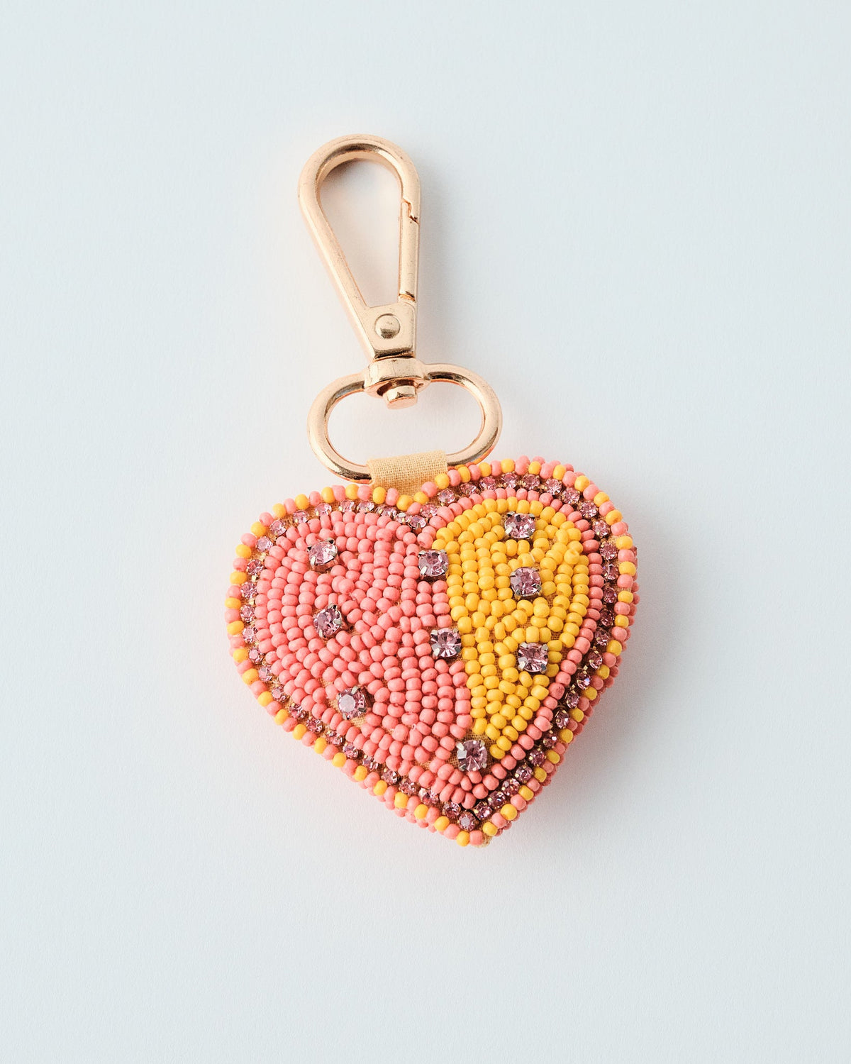 Beaded Heart Purse Dangle