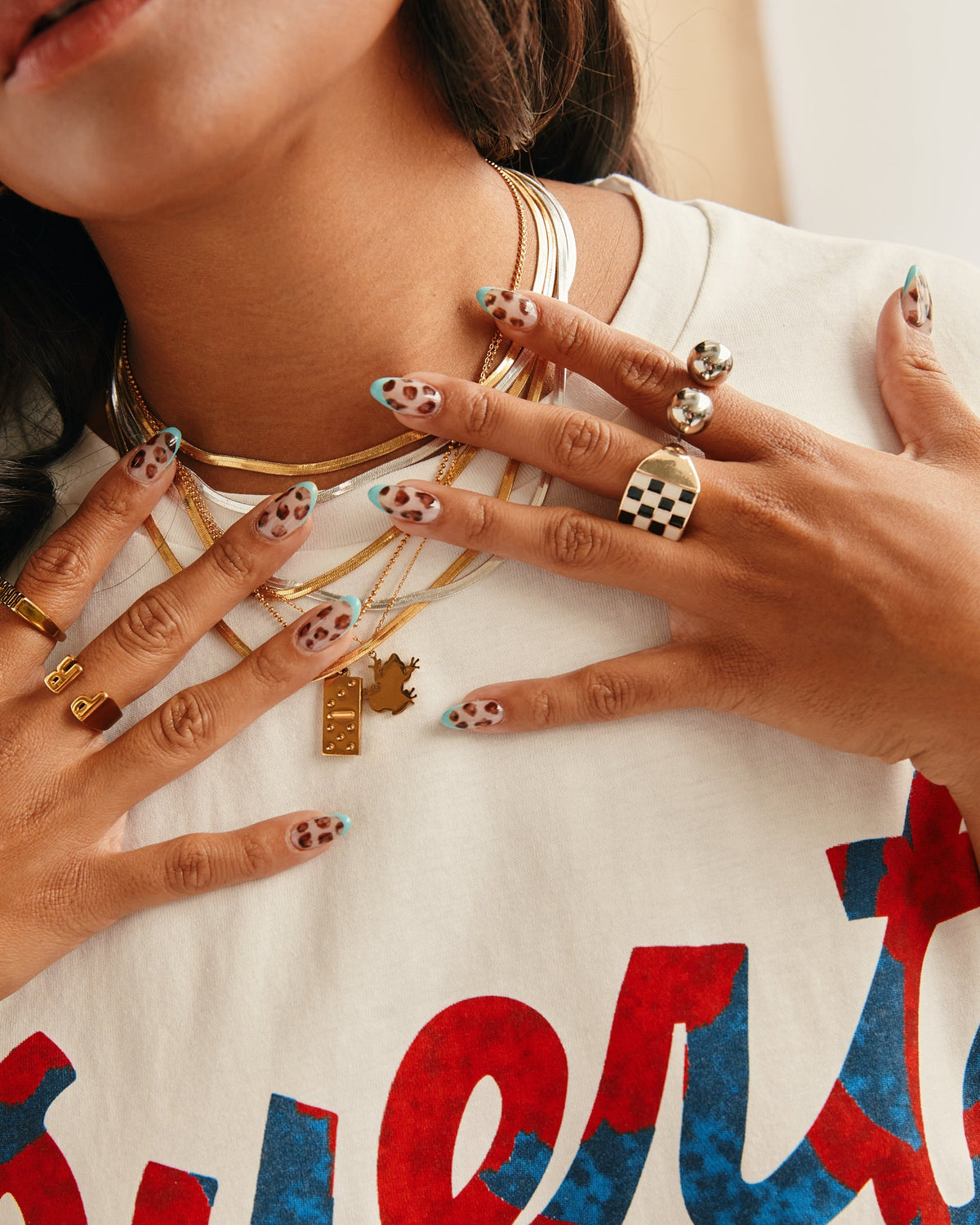 18K Plated Domino PR Necklace