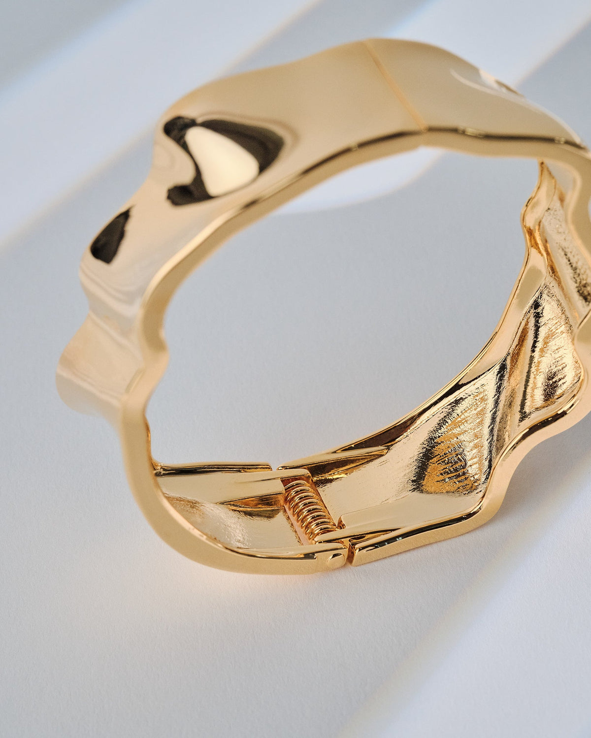 18K Plated Hinge Bangle