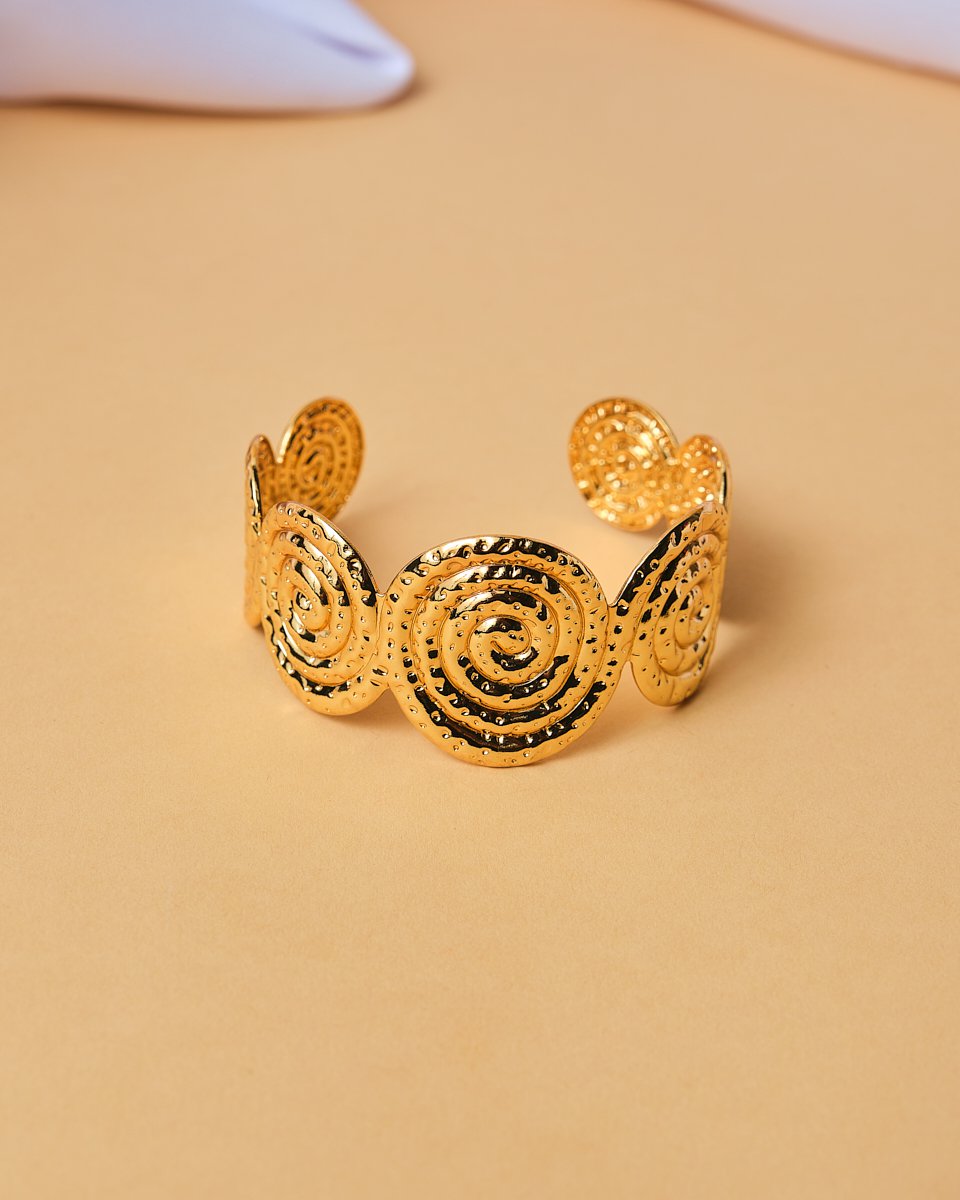 16k Plated Swirls Cuff