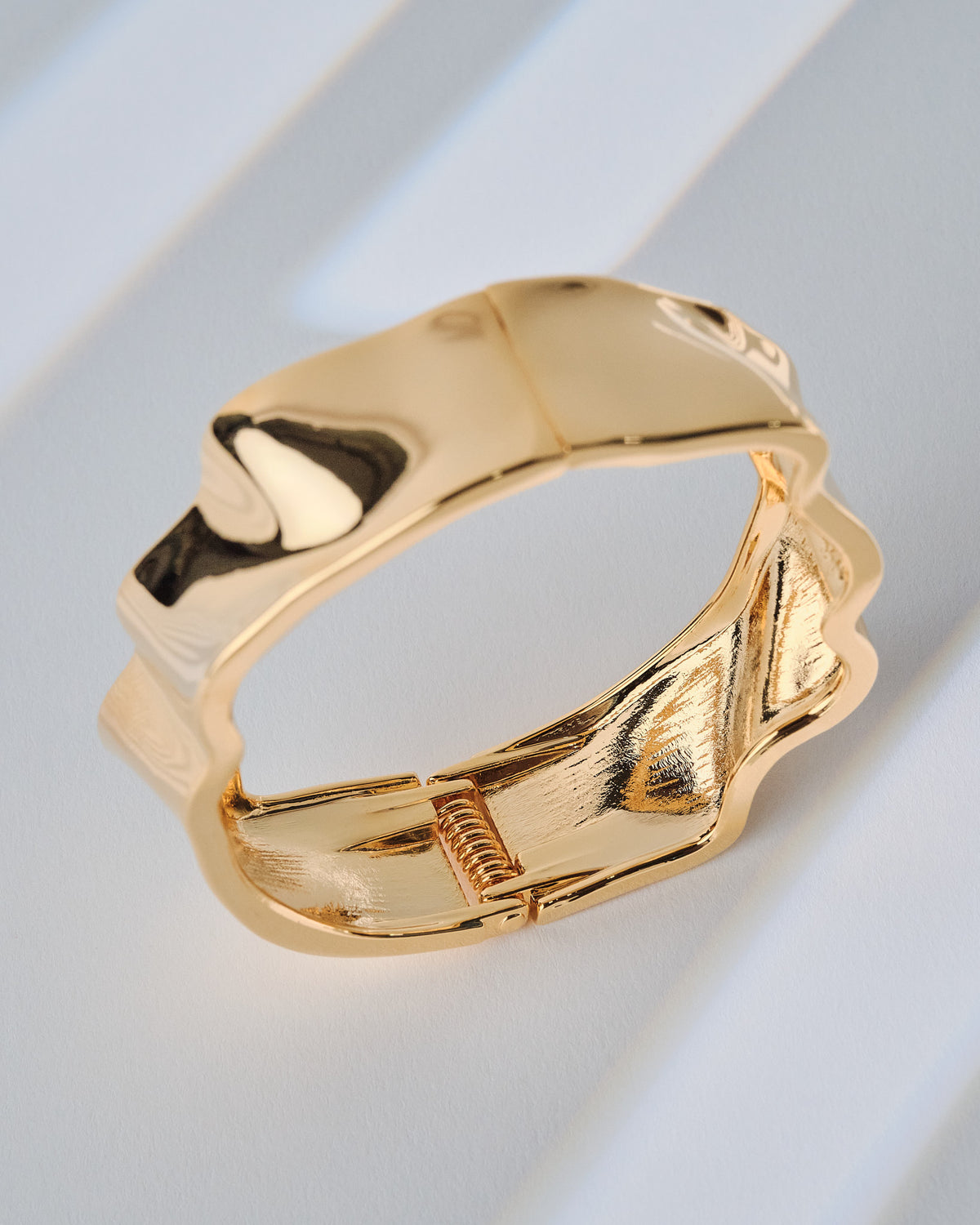 18K Plated Hinge Bangle
