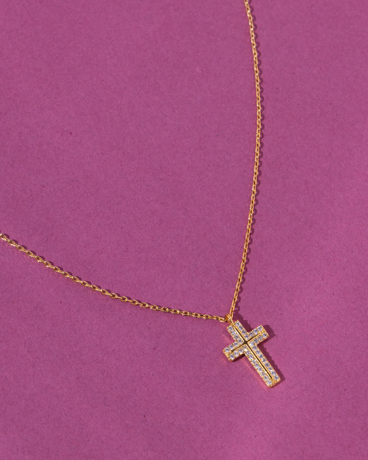 16K Plated Cruz Cruz Necklace