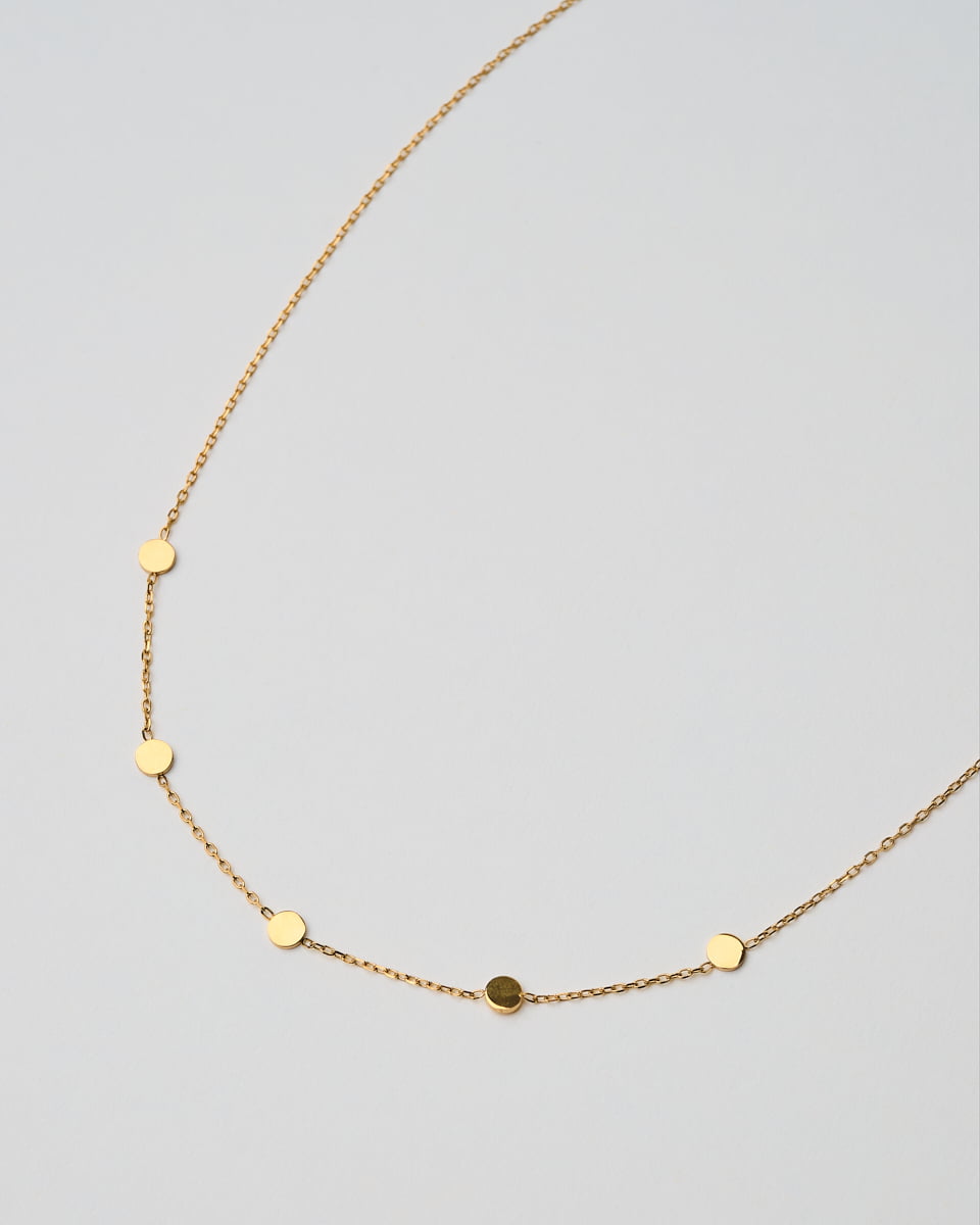 18K Plated Spotted Necklace