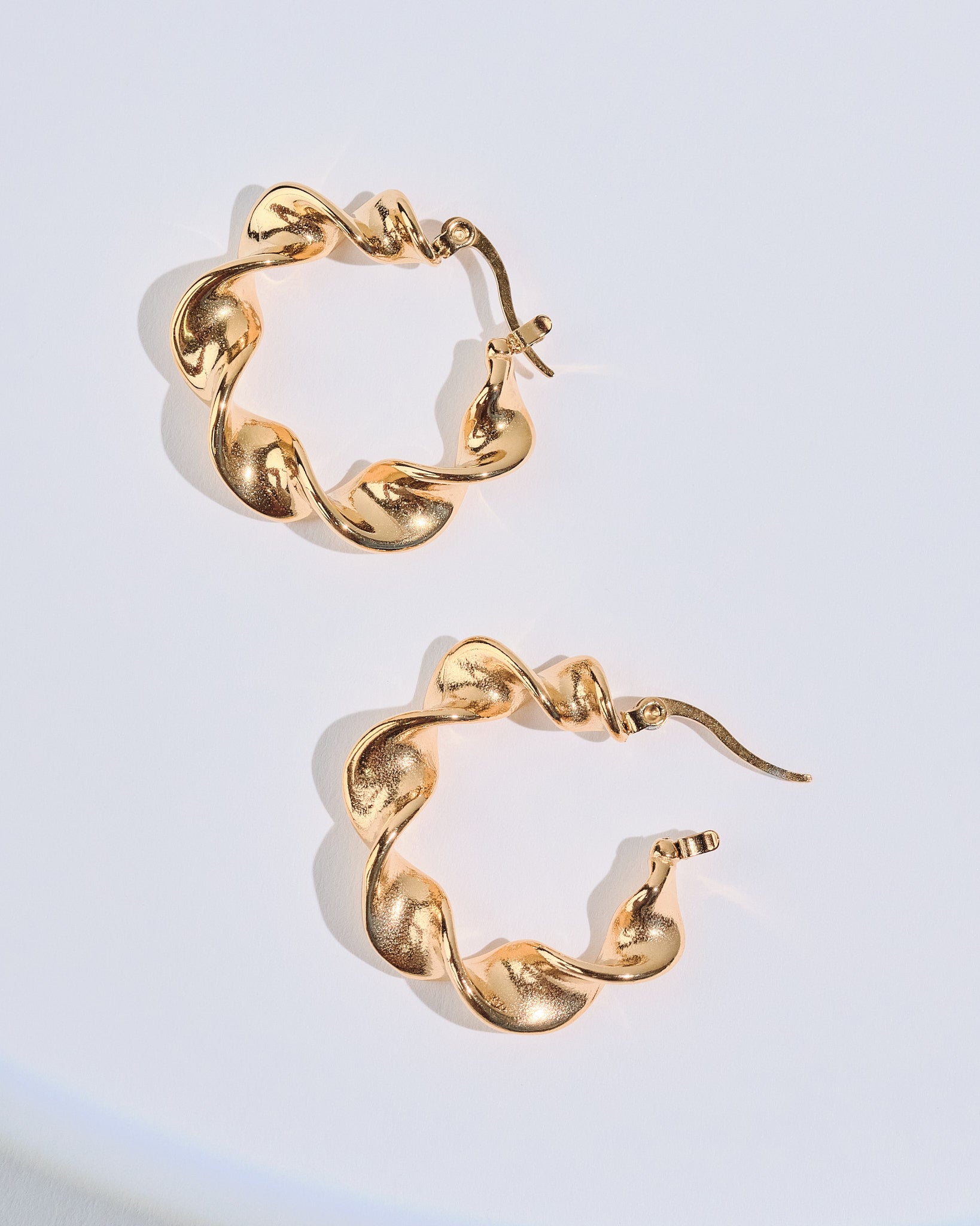 18K Plated Feel Hoops
