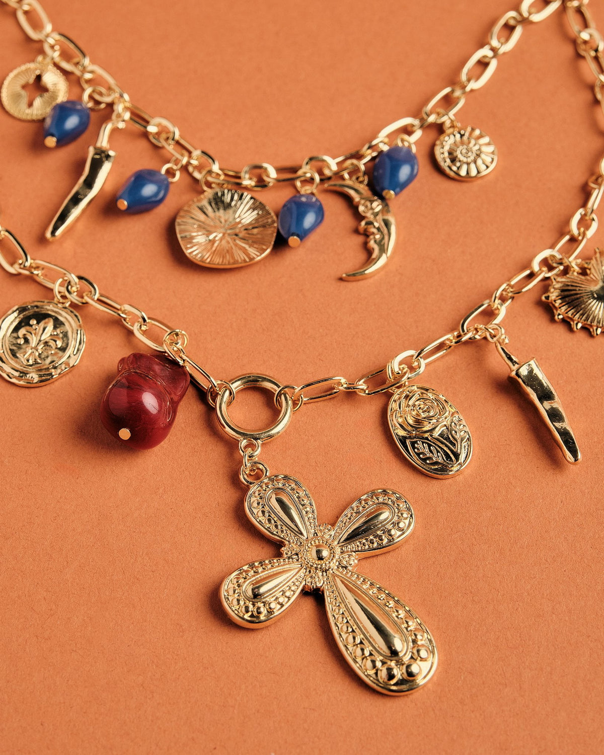16K Plated Cruzada Necklace