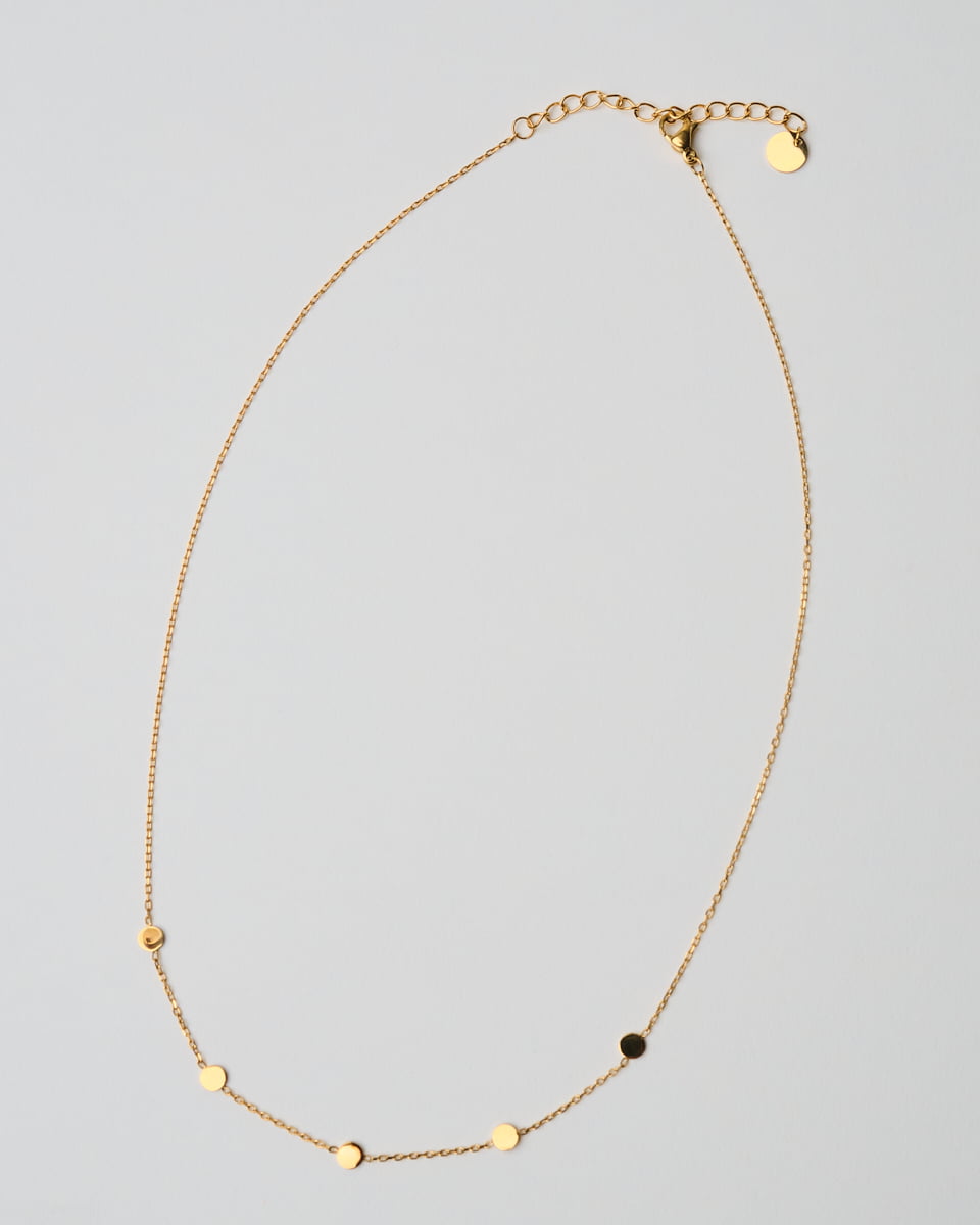 18K Plated Spotted Necklace