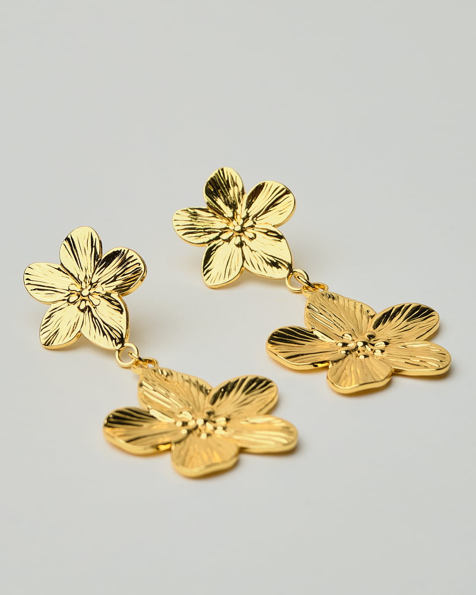 16K Plated Fiori Earrings