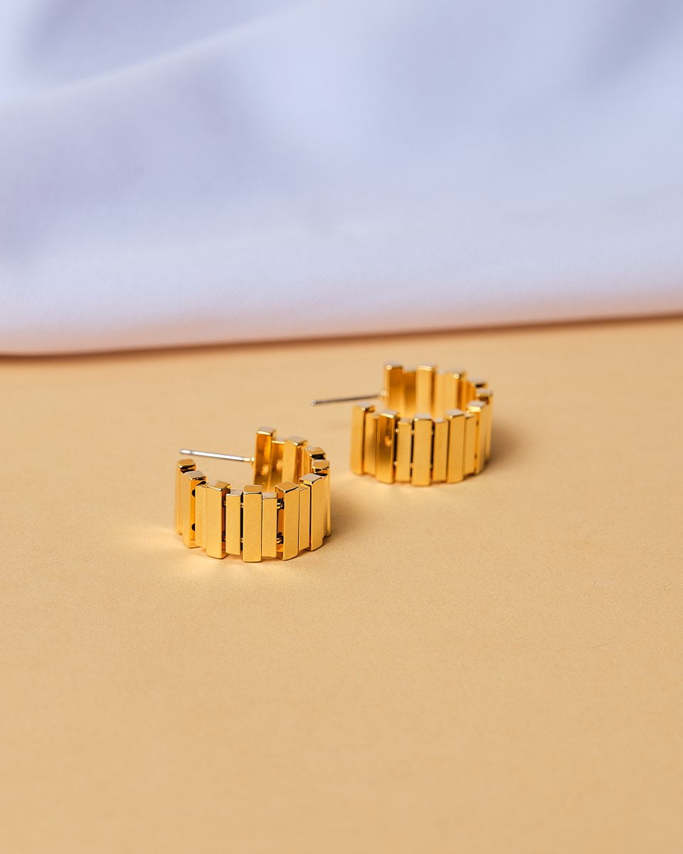 18K Plated Ferrum Earrings
