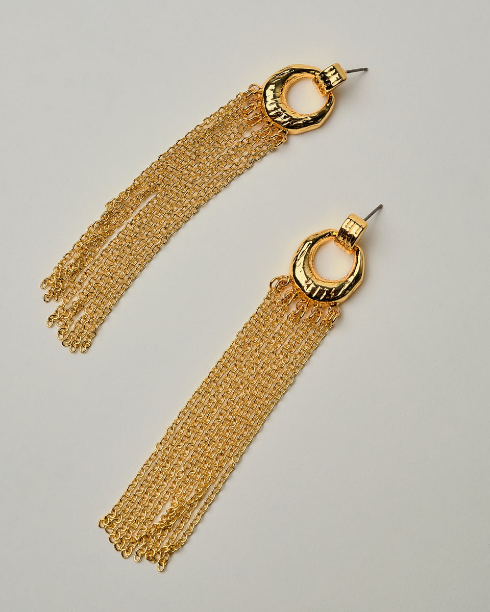 16K Plated Nouvelle Earrings