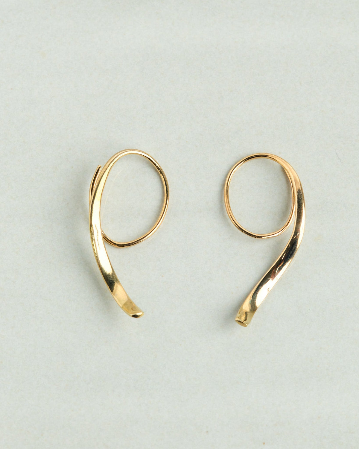 16K Plated Loopy Earrings