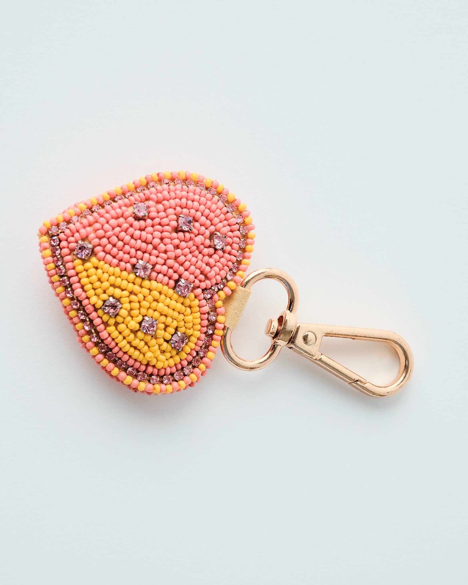 Beaded Heart Purse Dangle
