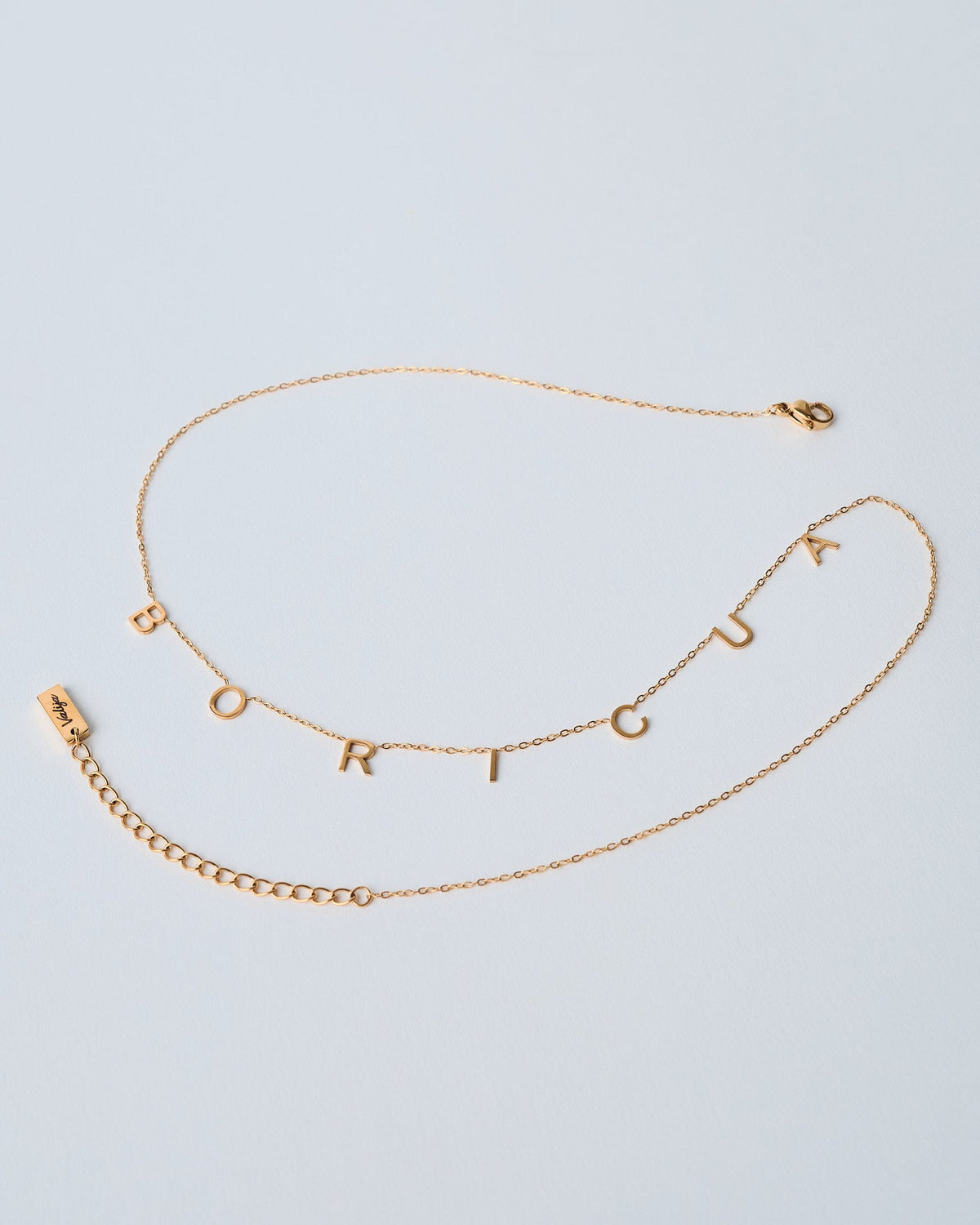 18K Plated BORICUA Necklace