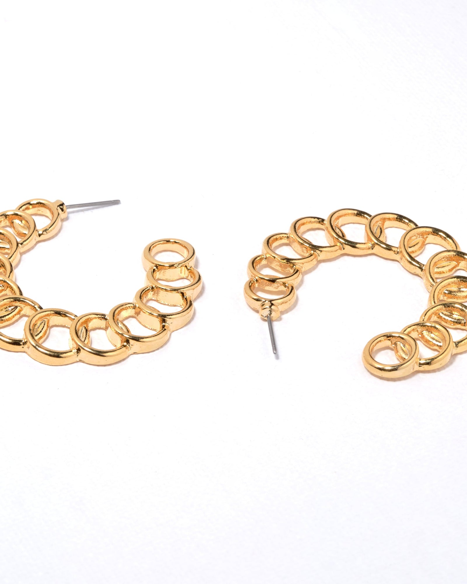 18K Plated Infinite Earrings