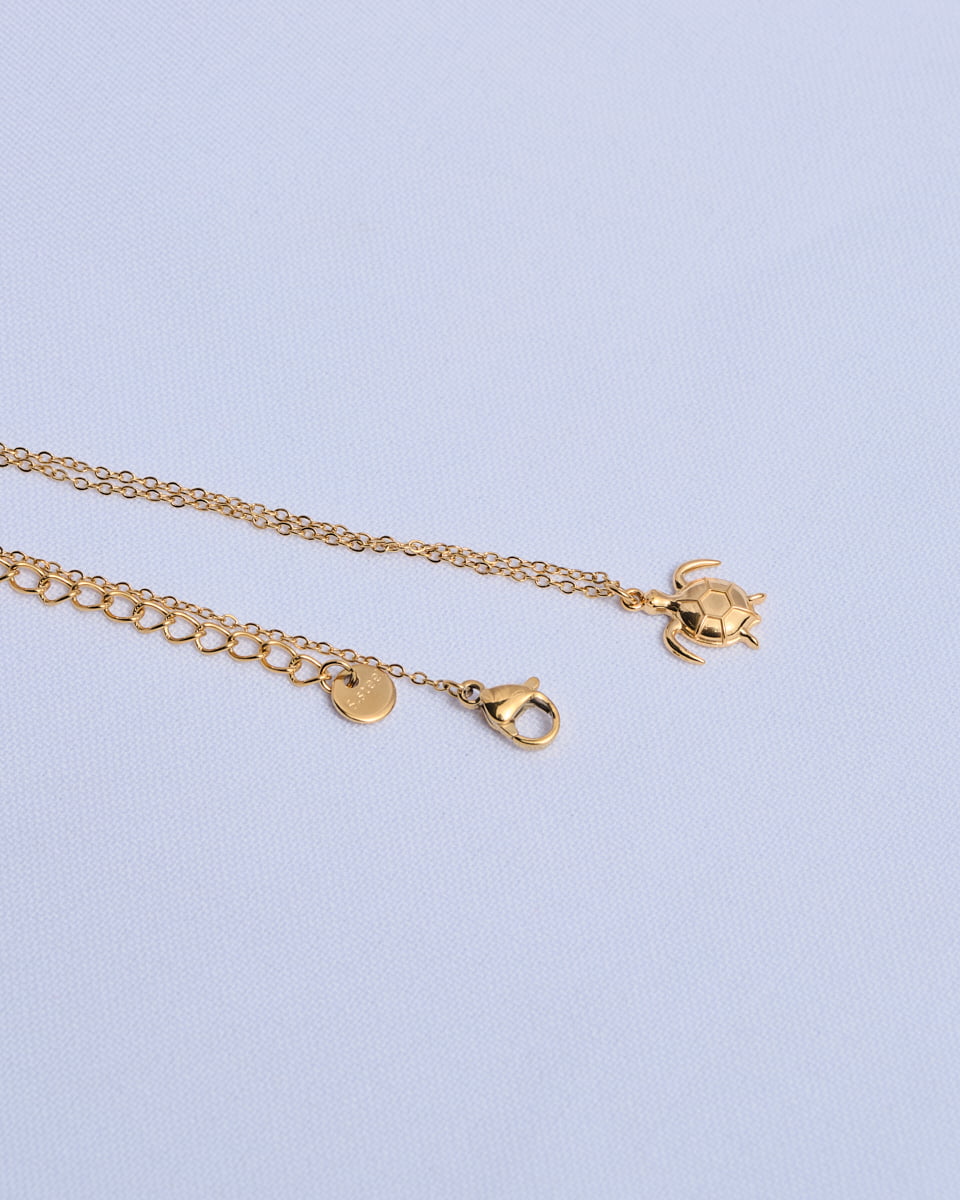 18K Plated Sea Turtle Necklace