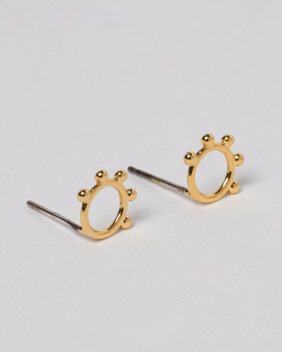 18K Plated Five Dots Earring