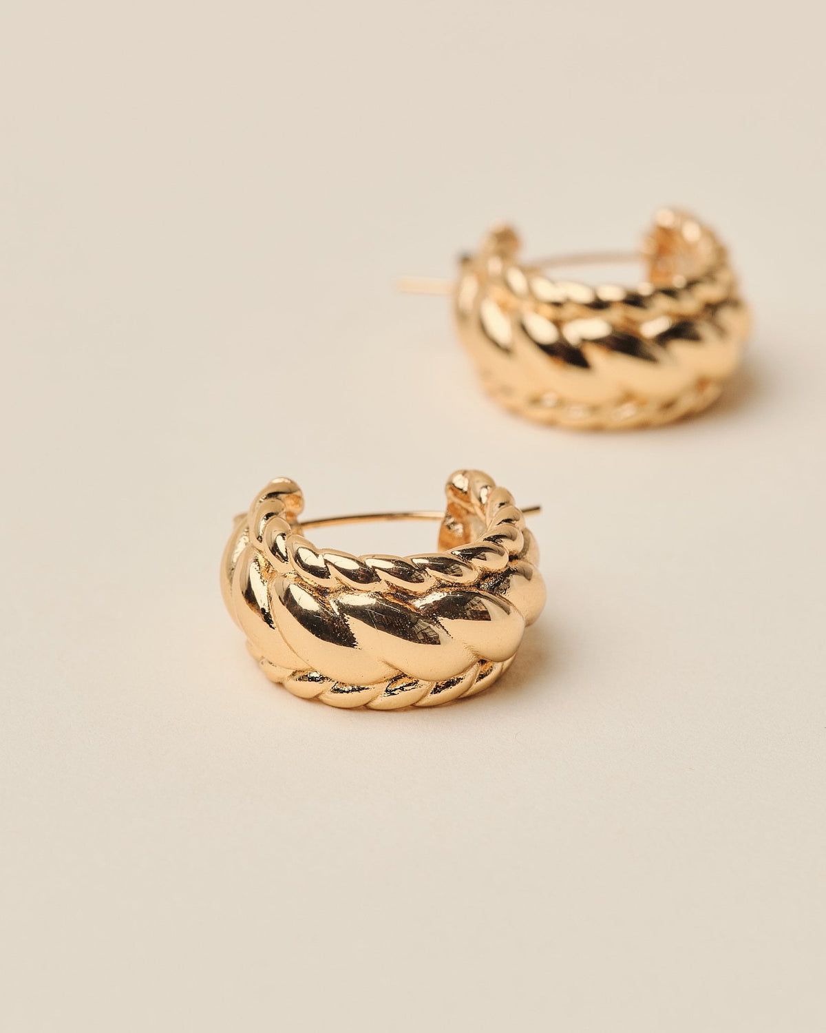 18K Plated Wyk Earrings
