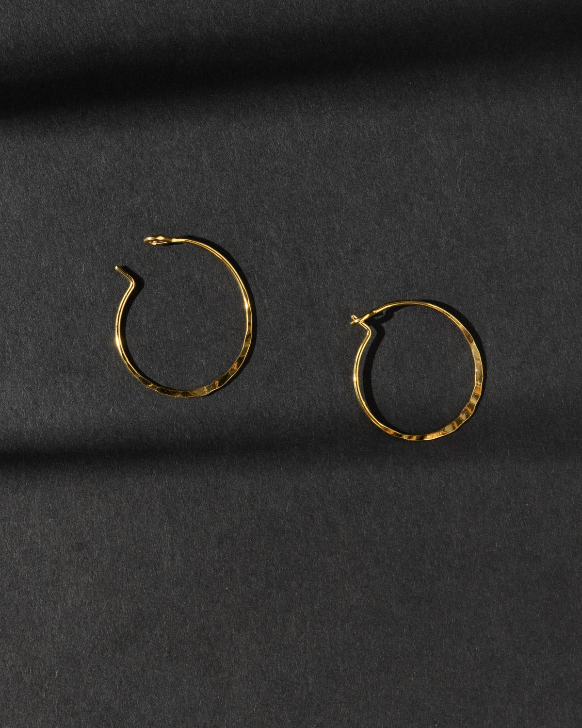 16K Plated Larkin Hoops