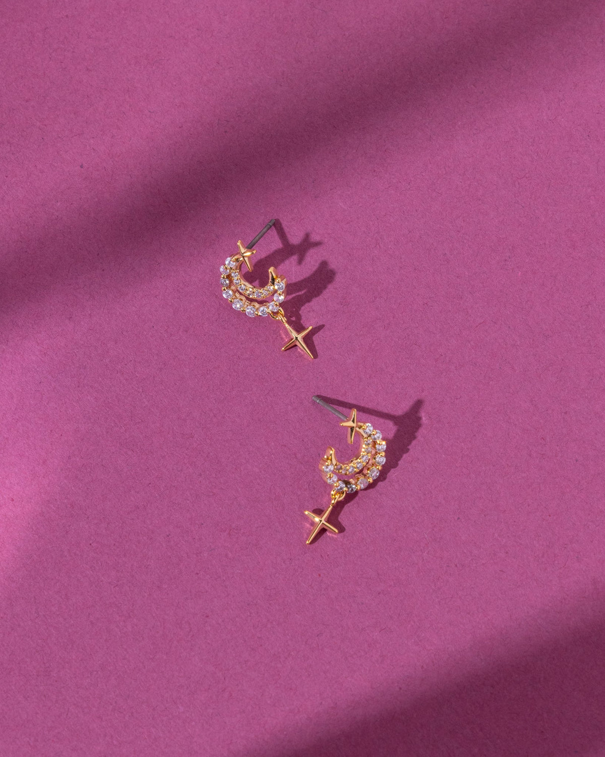 16K Plated Cosmic Earrings