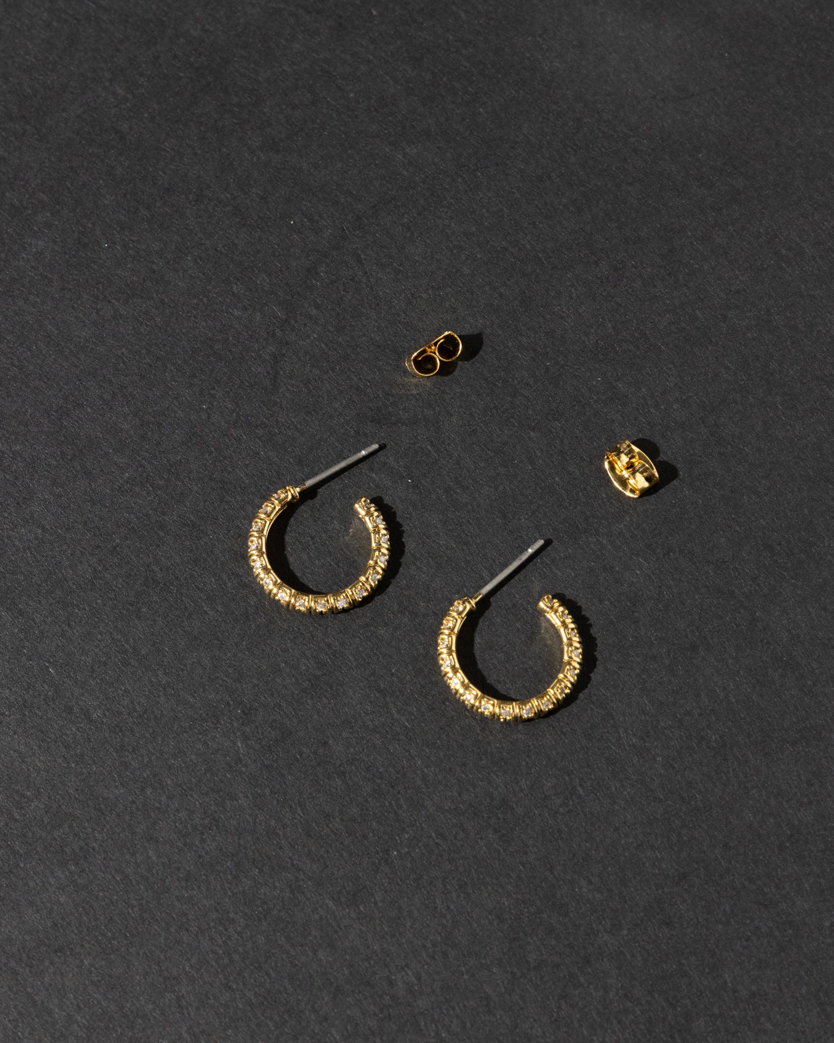18K Plated Overboard Hoops