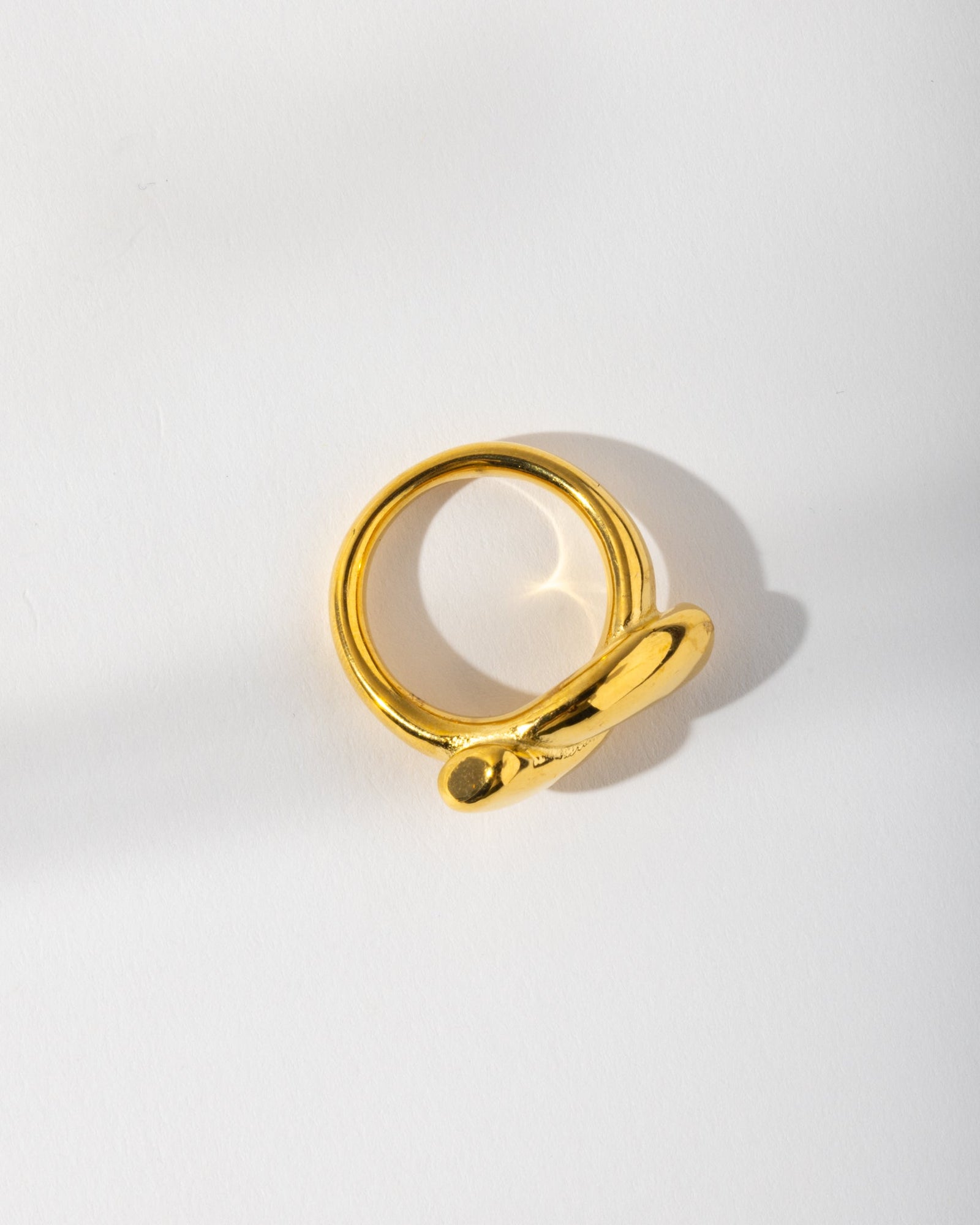 18K Plated Twist Ring